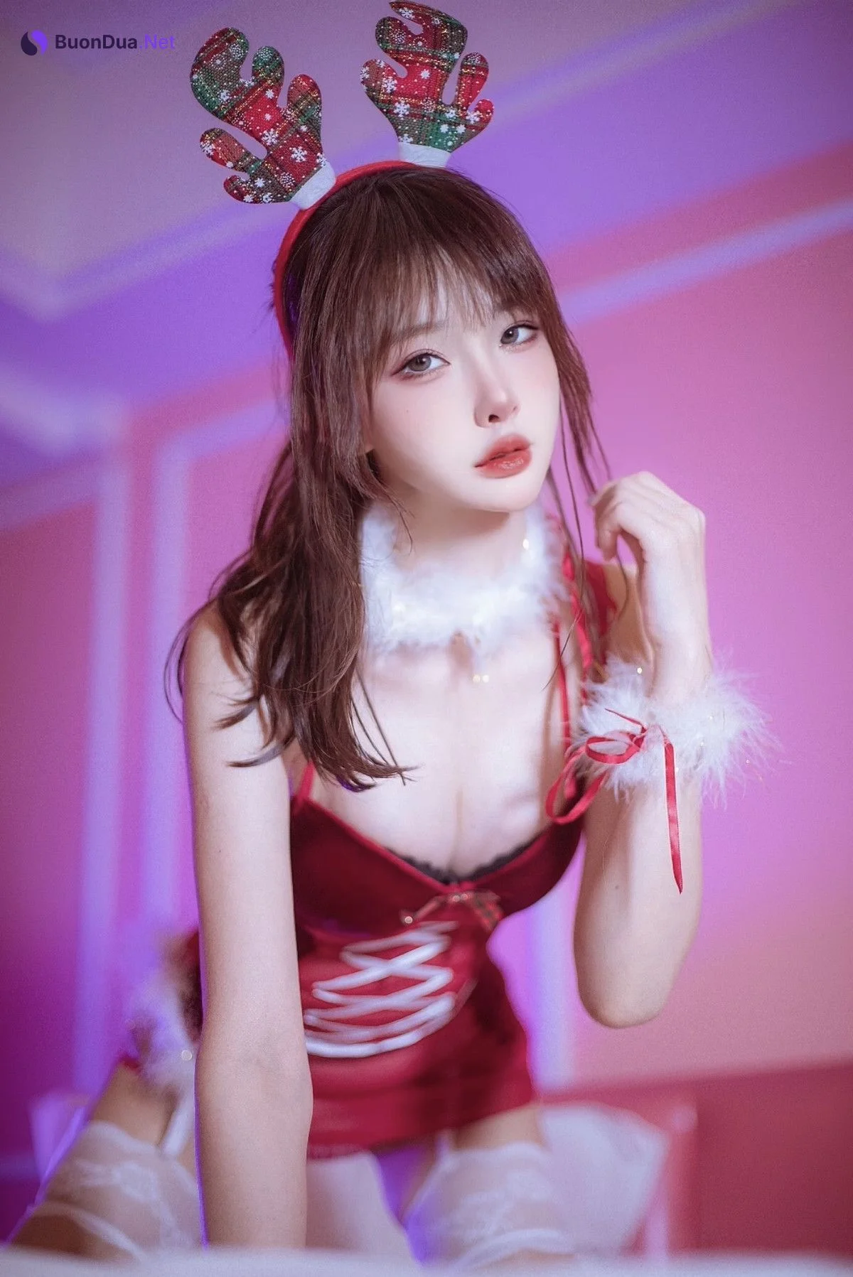 Cosplay 余多多Dudu 圣诞特辑 - Photo 17