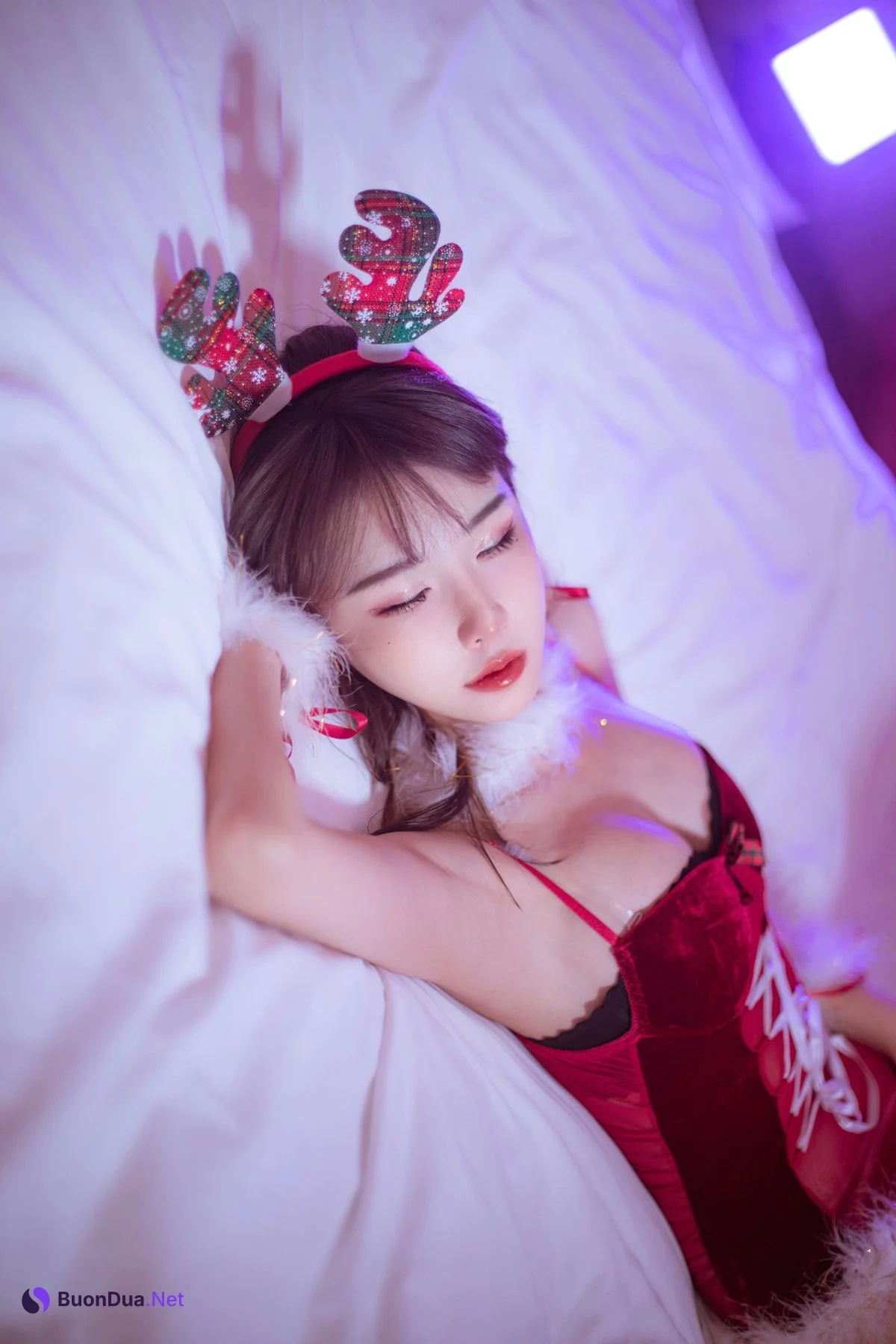 Cosplay 余多多Dudu 圣诞特辑 - Photo 6