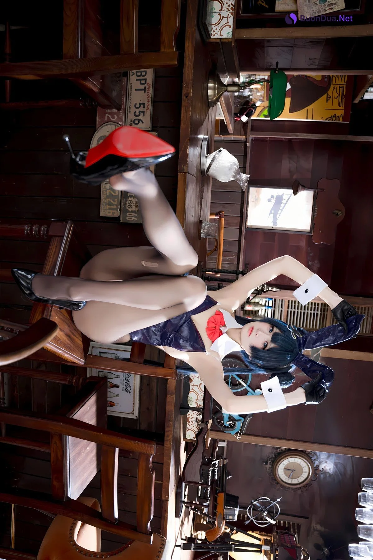 Cosplay 九柒喵 – 蔚蓝档案 龙华妃咲 兔女郎 - Photo 2