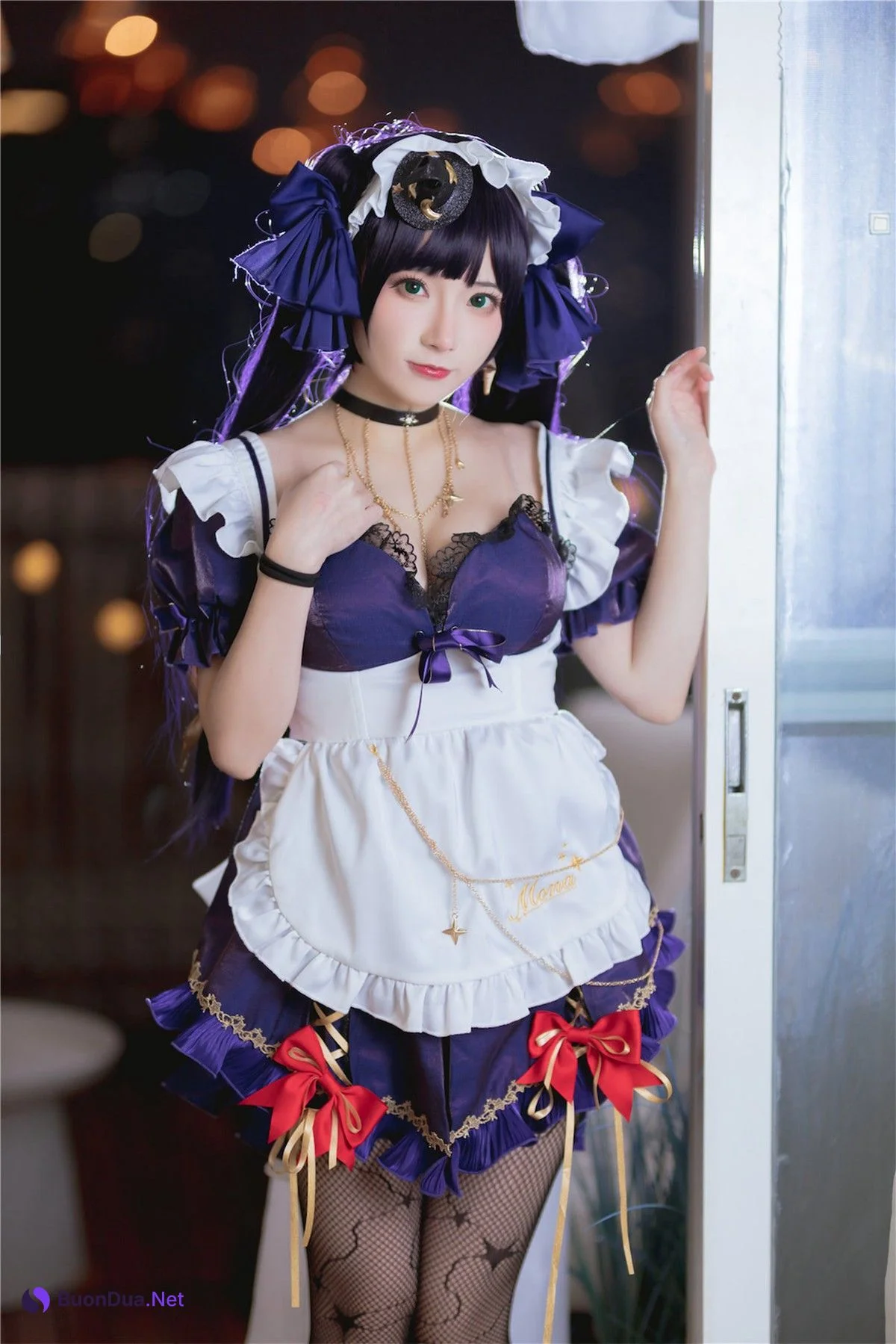 Cosplay 是三不是世 原神莫娜女仆 - Photo 15
