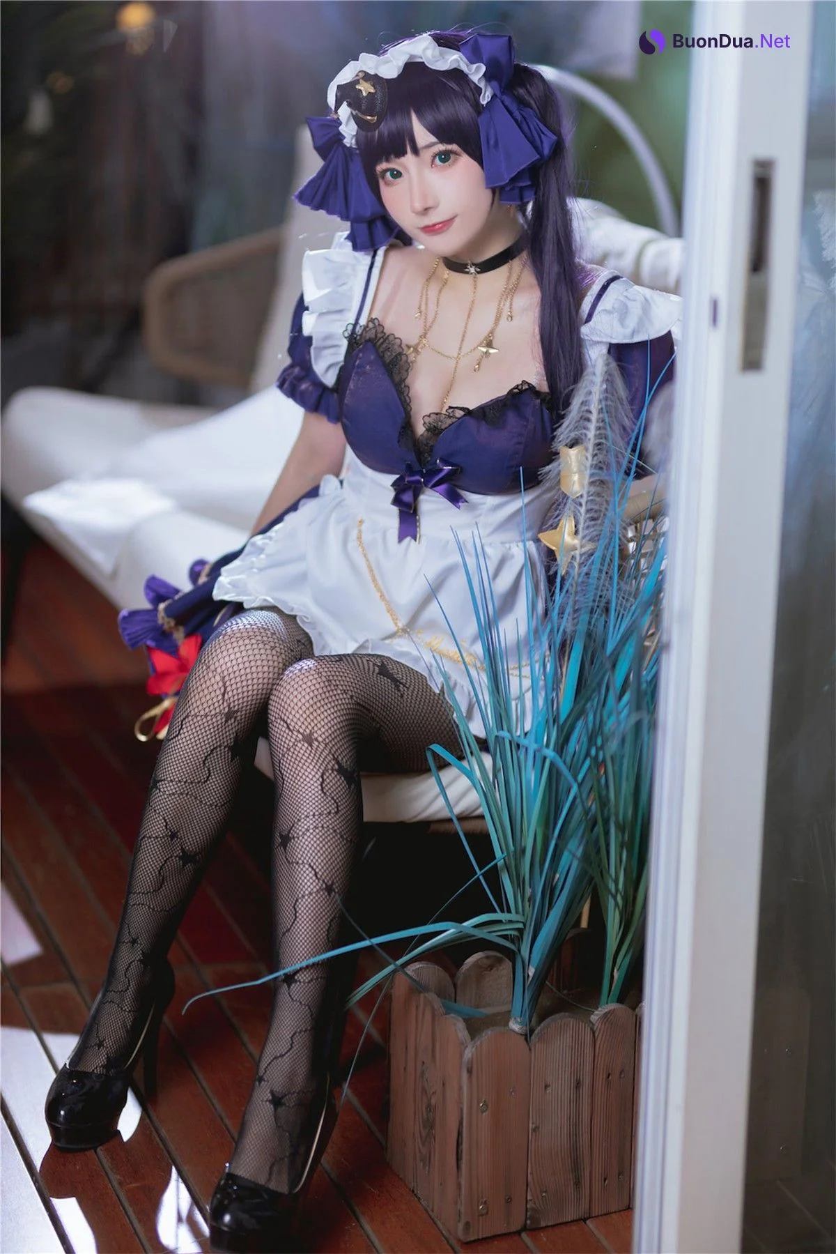 Cosplay 是三不是世 原神莫娜女仆 - Photo 6