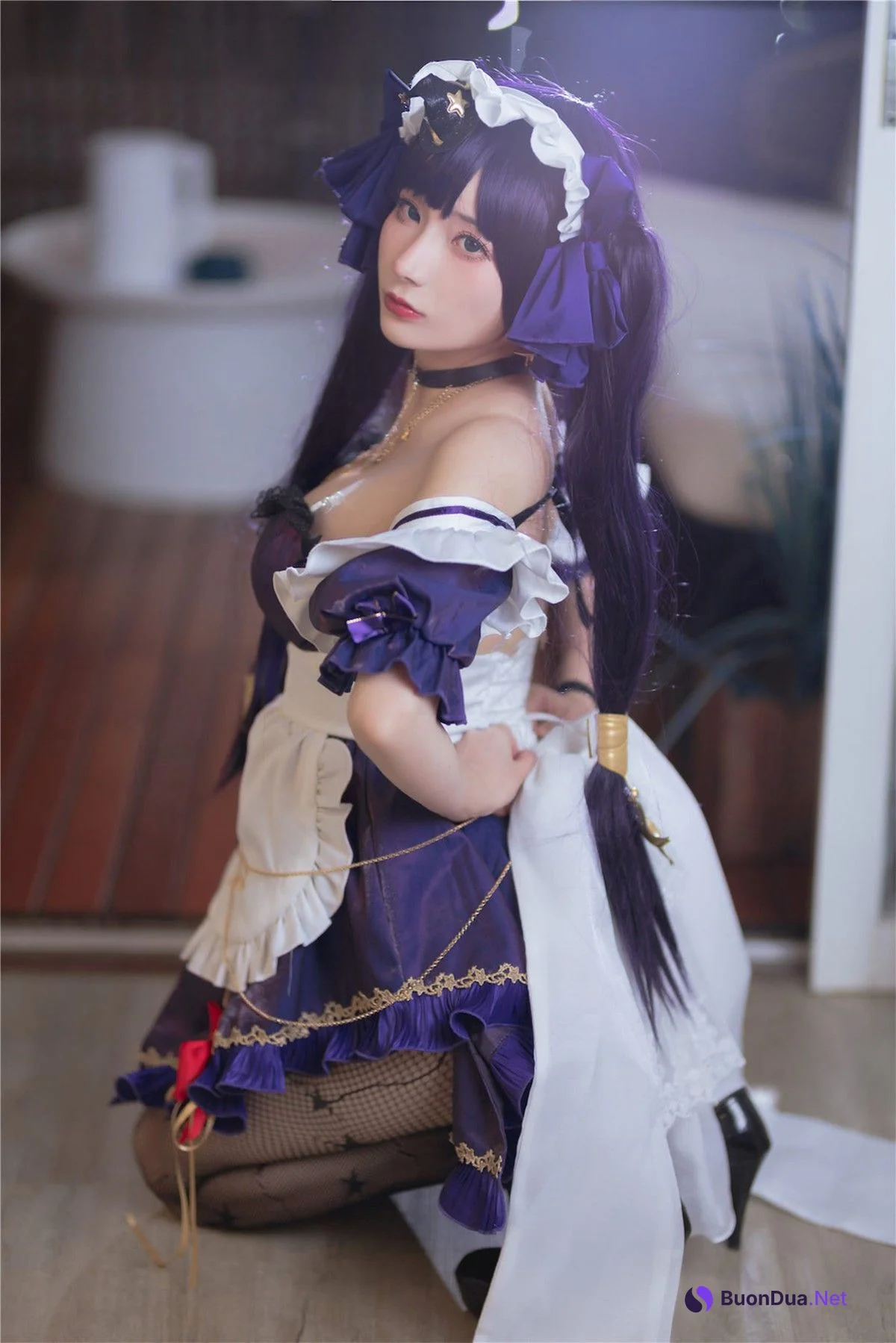 Cosplay 是三不是世 原神莫娜女仆 - Photo 9