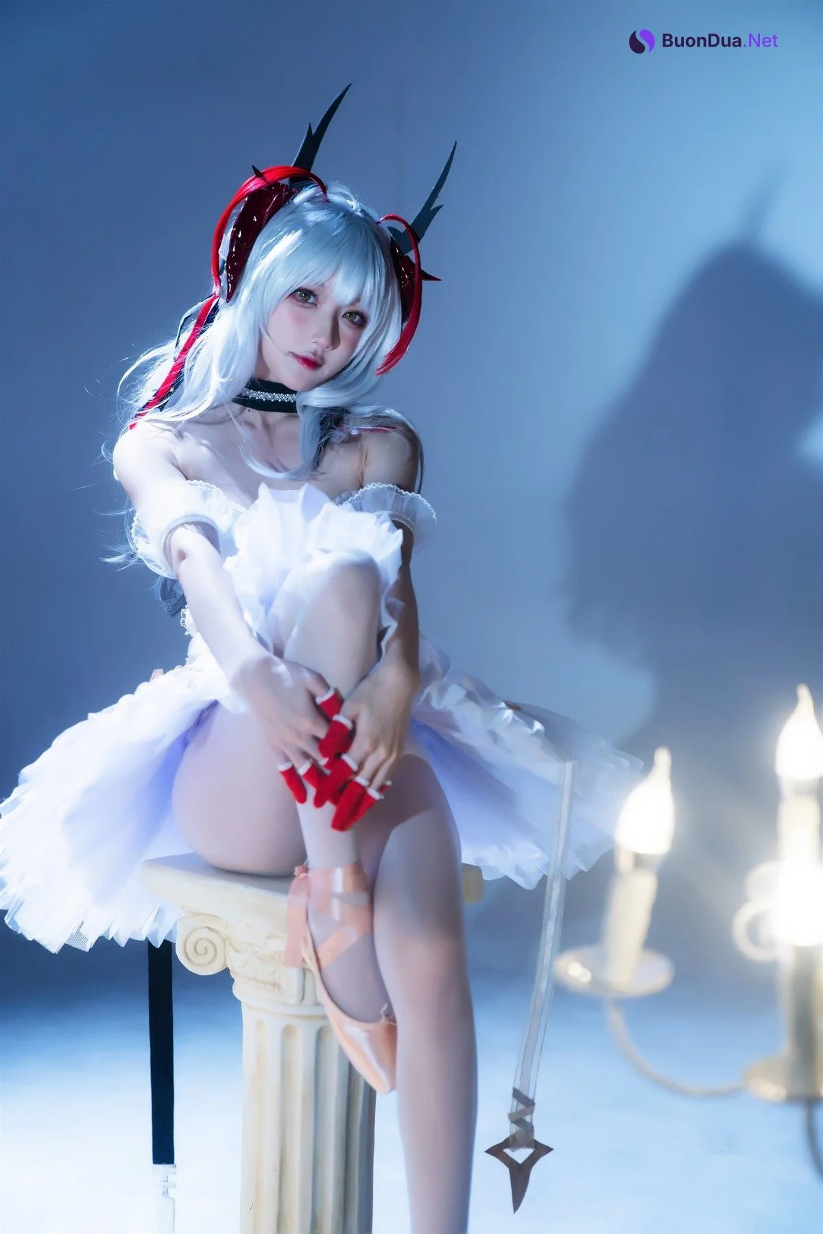 Cosplay 阿包也是兔娘 明日方舟 芭蕾 - Photo 15
