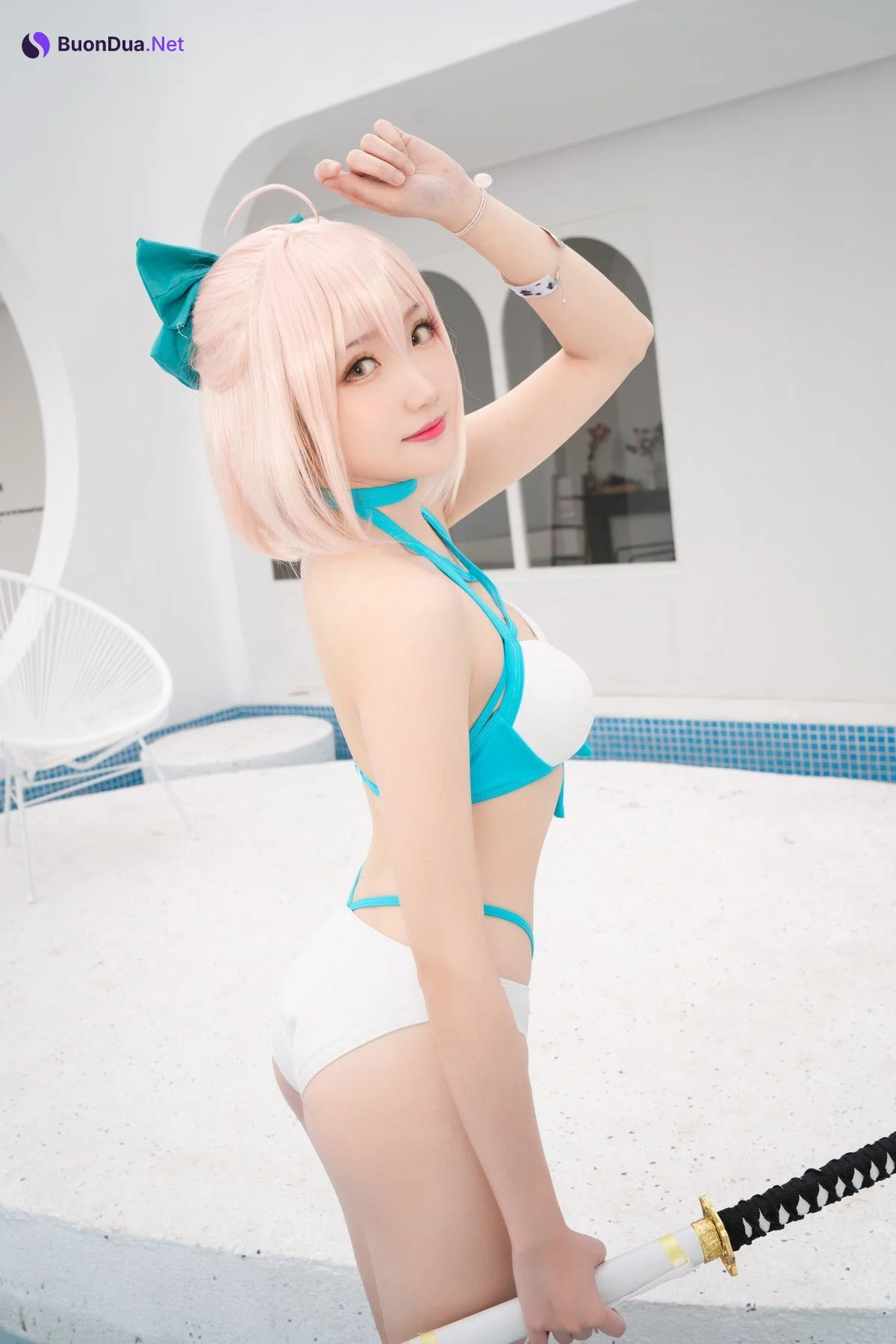 Cosplay 瓜希酱 总司水着满破 - Photo 10
