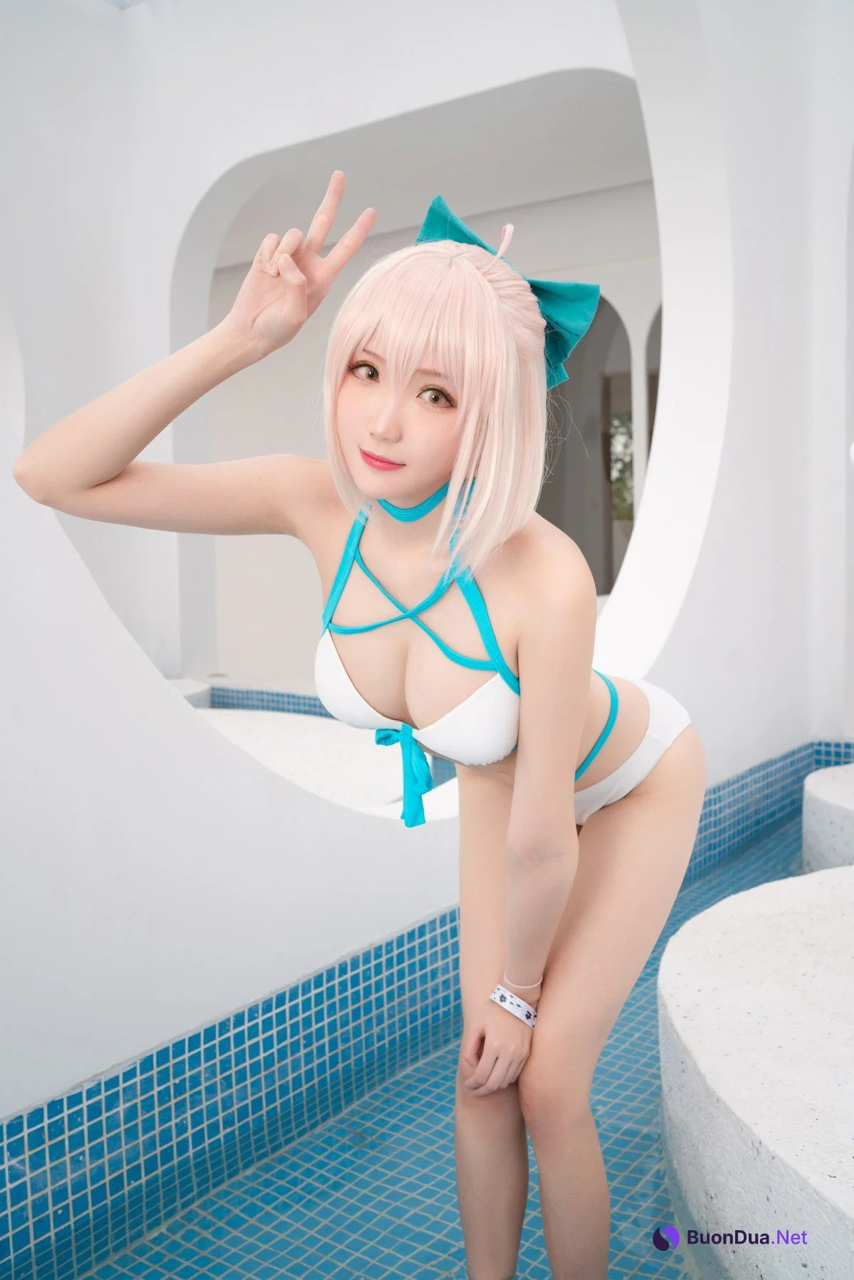 Cosplay 瓜希酱 总司水着满破 - Photo 11