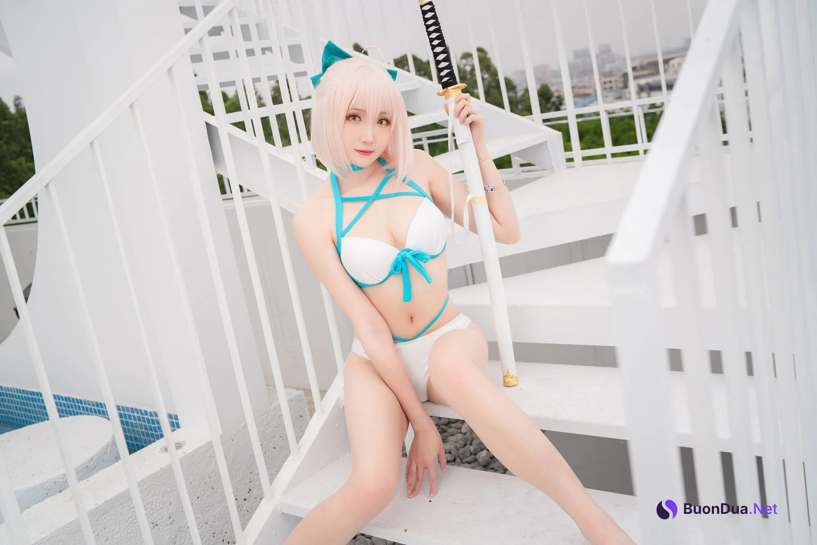 Cosplay 瓜希酱 总司水着满破 - Photo 20