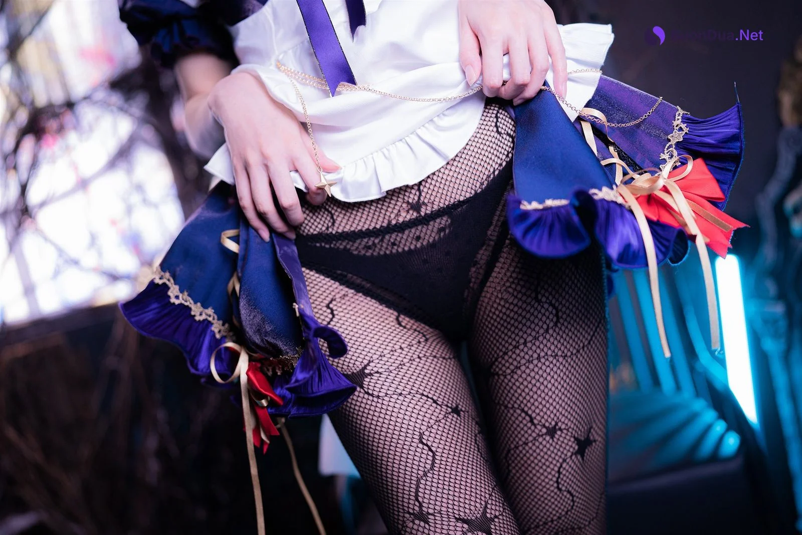 阿包也是兔娘 Cosplay 莫娜女仆 - Photo 10