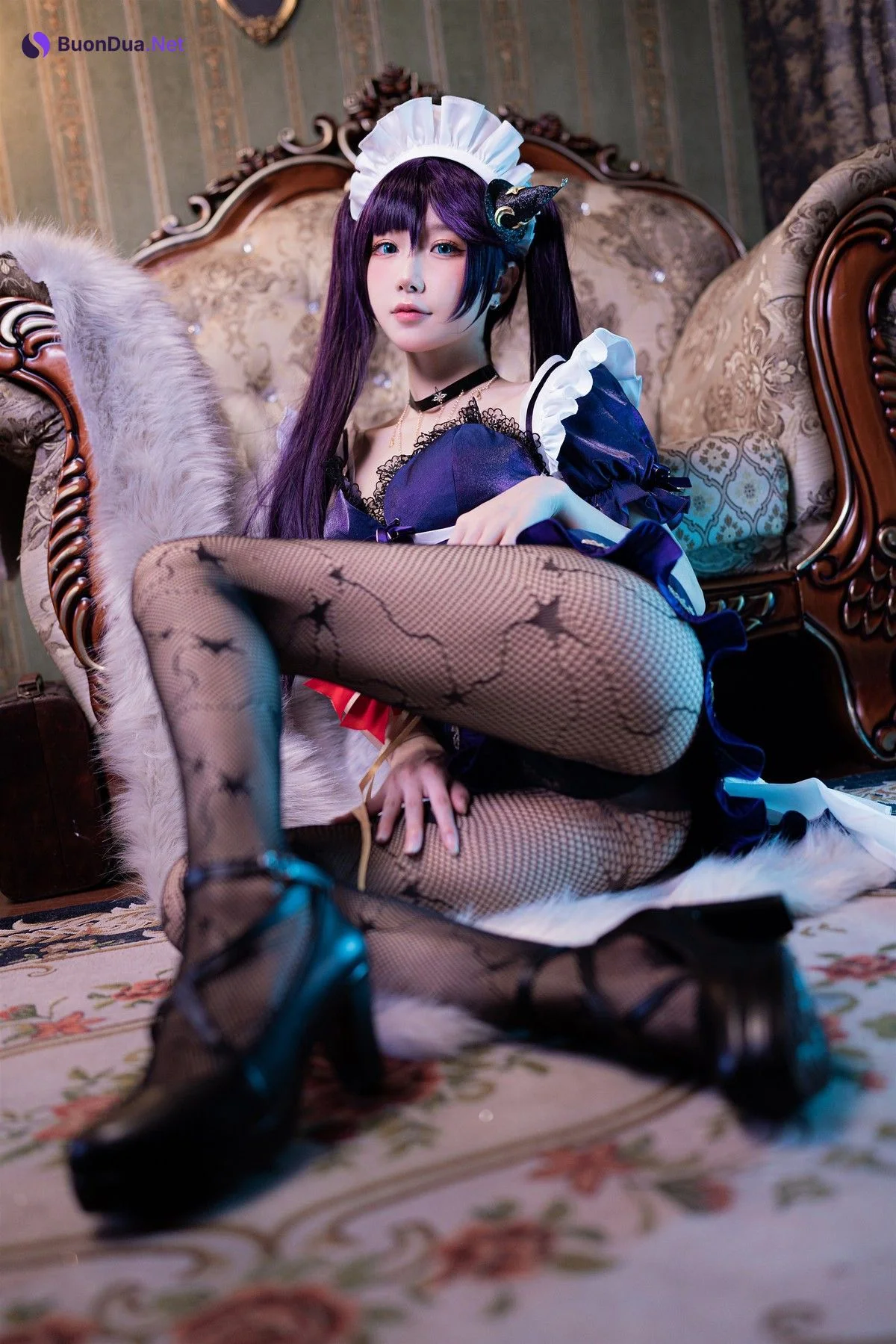 阿包也是兔娘 Cosplay 莫娜女仆 - Photo 19