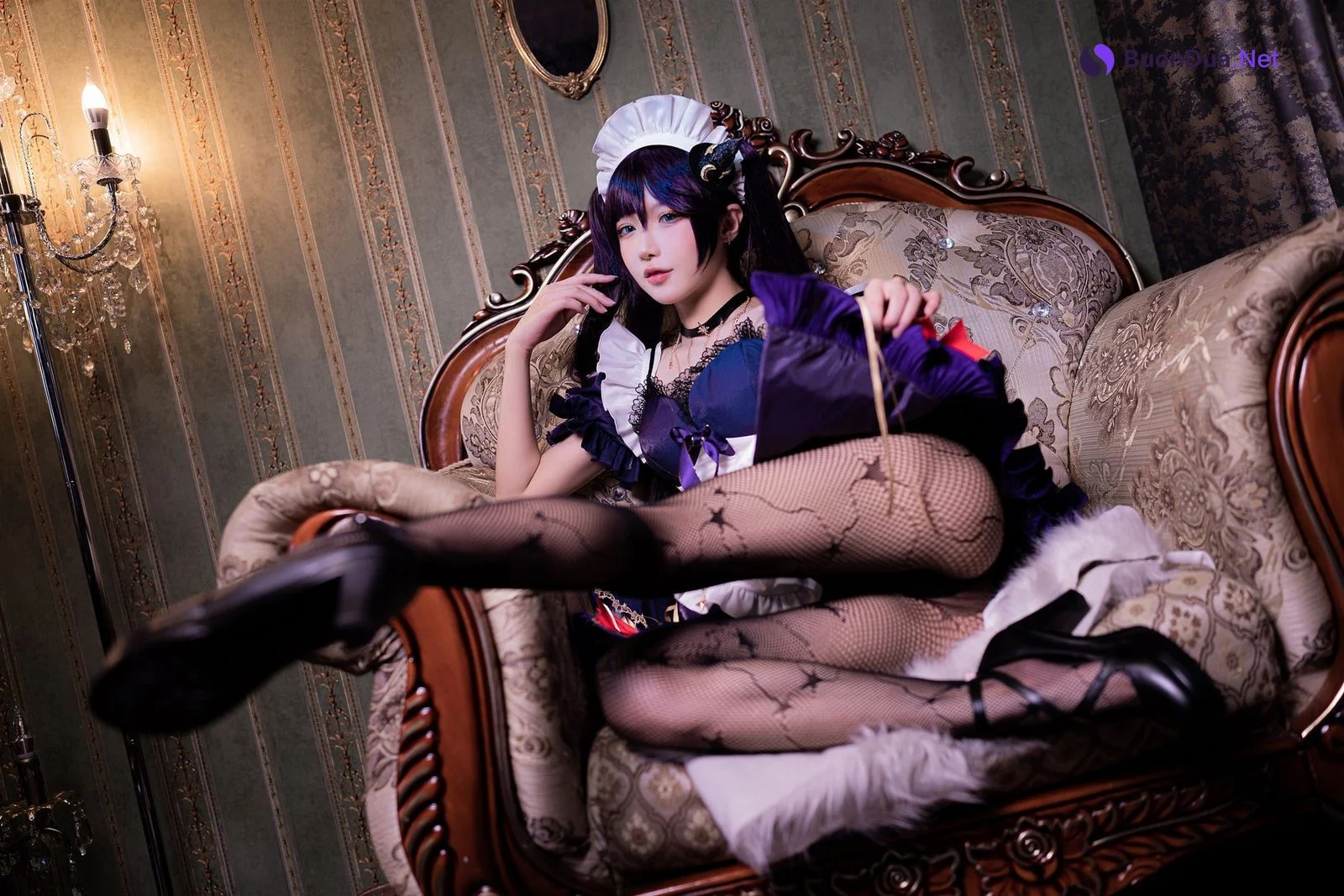 阿包也是兔娘 Cosplay 莫娜女仆 - Photo 6