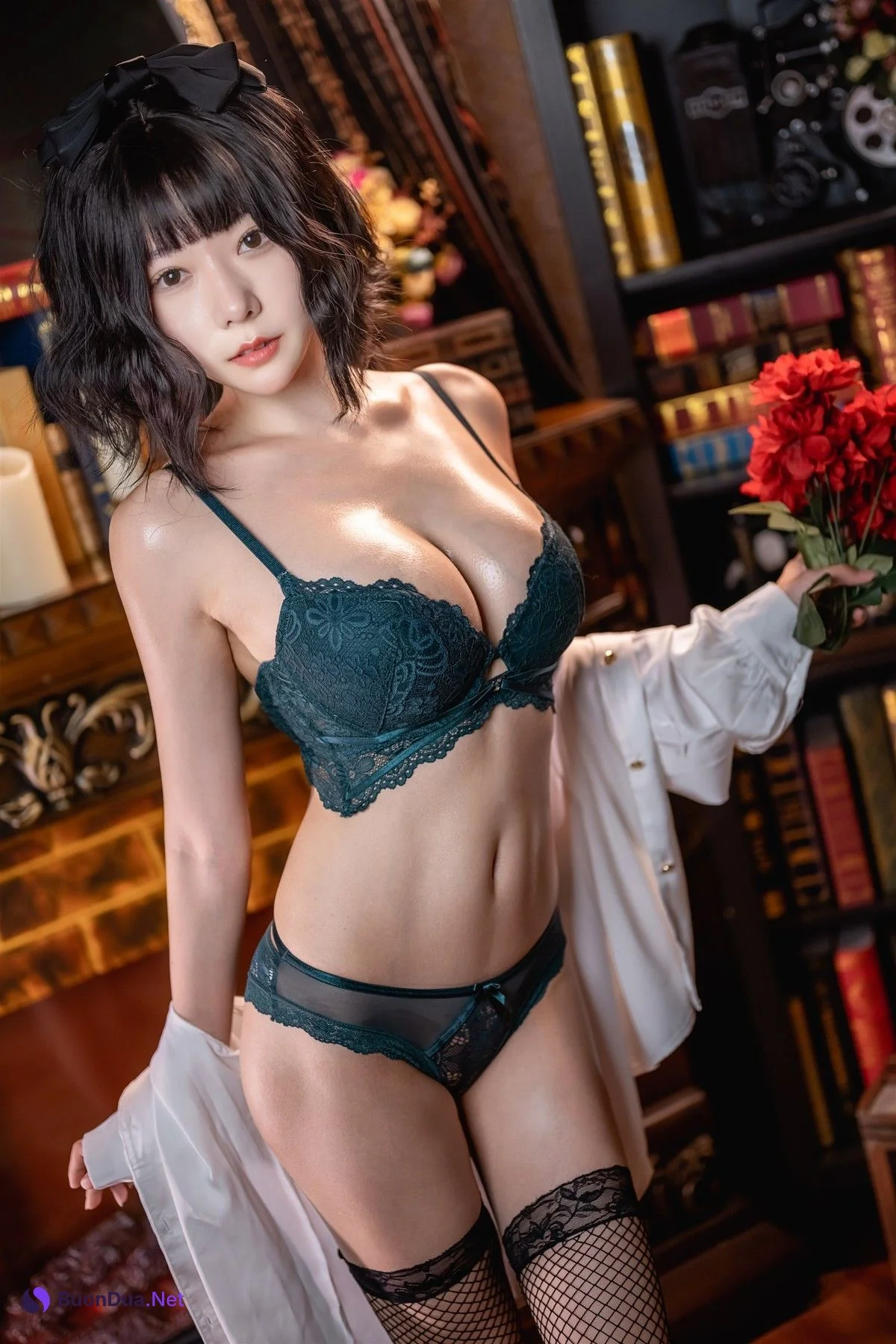 香草喵露露写真 Cosplay 衬衫套装 - Photo 20