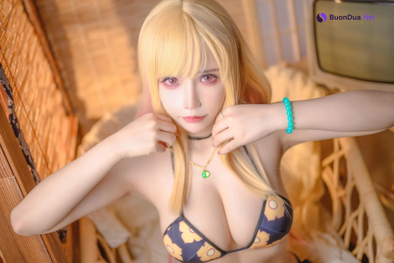 抱走莫子 Cosplay 喜多川泳装 - Photo 2