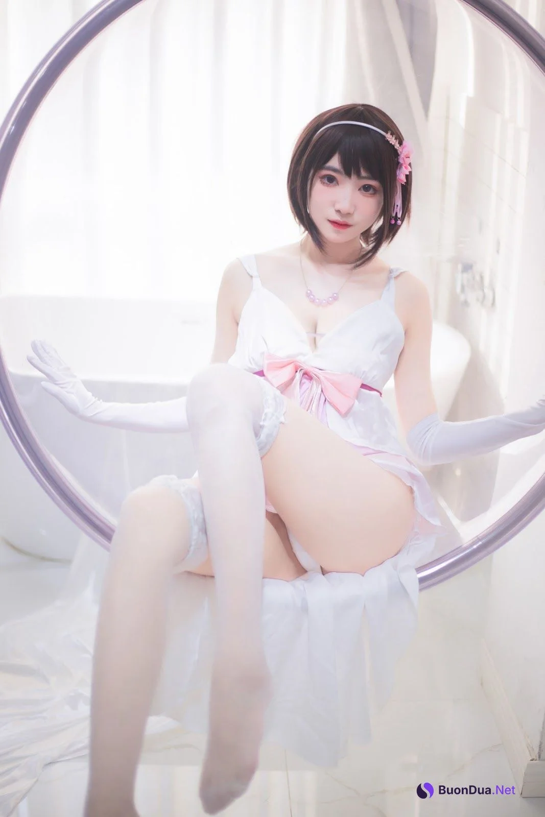 Cosplay 宮本桜 加藤惠浴室 - Photo 19