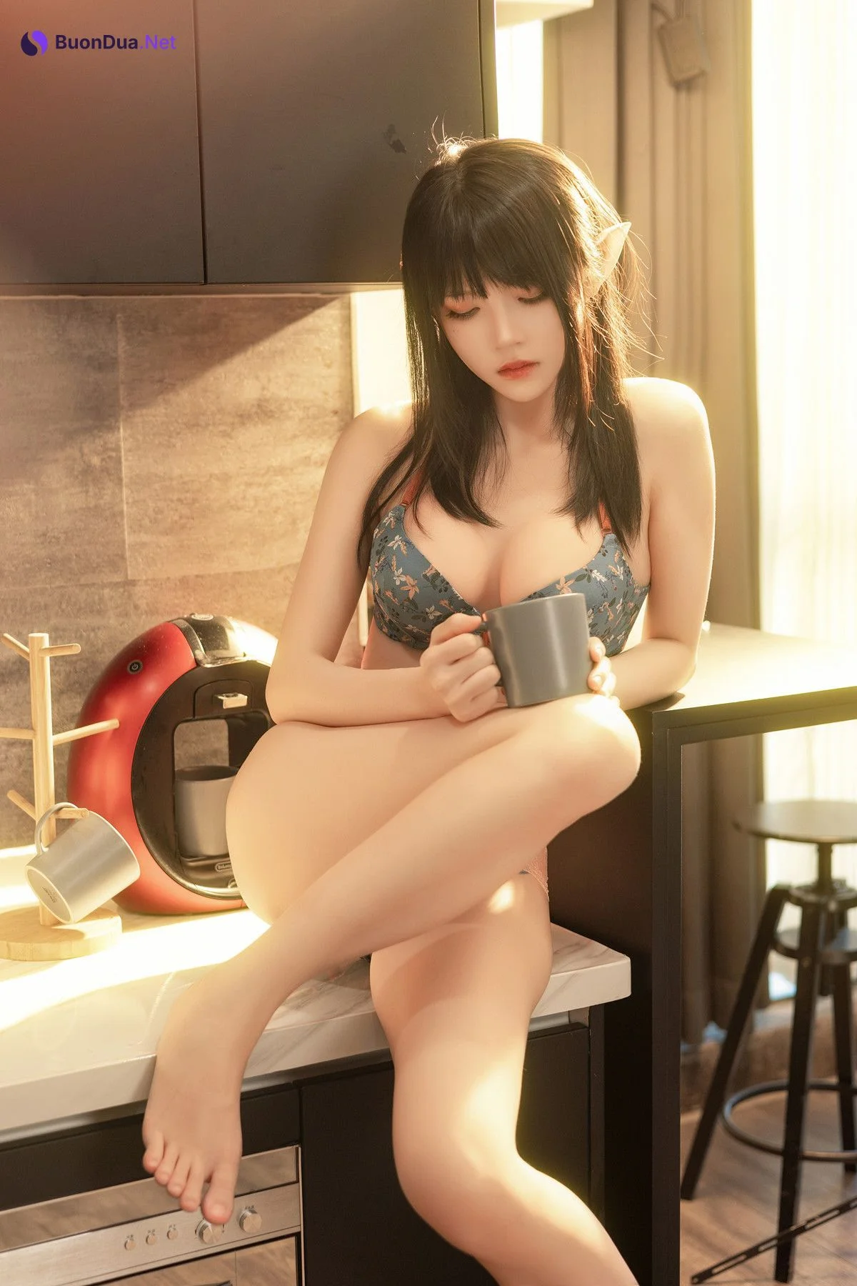 Cosplay 桜桃喵 精灵-小憩 Elf-Nap - Photo 18