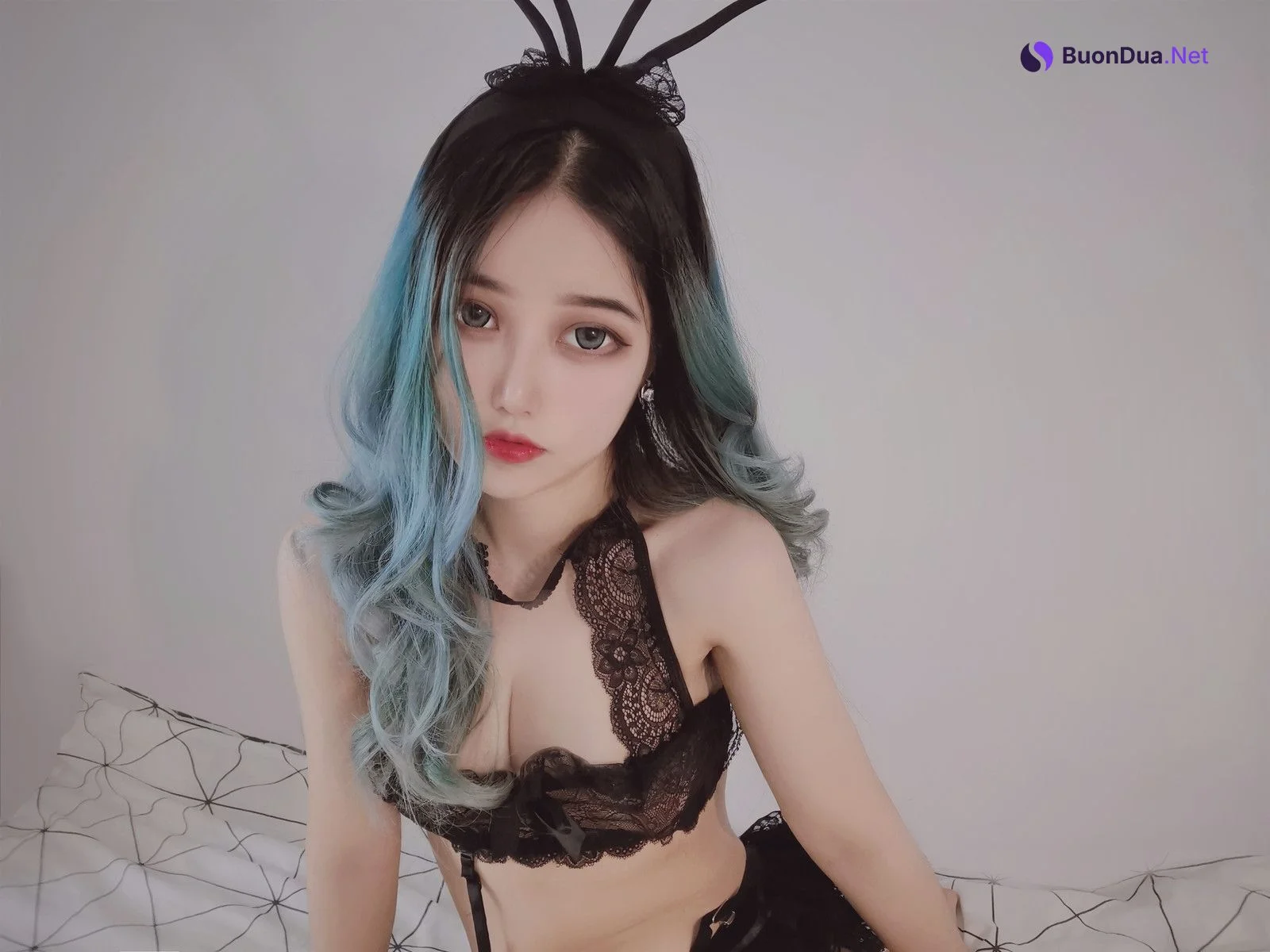 Cosplay eloise软软 小粉盒黑兔子 - Photo 18