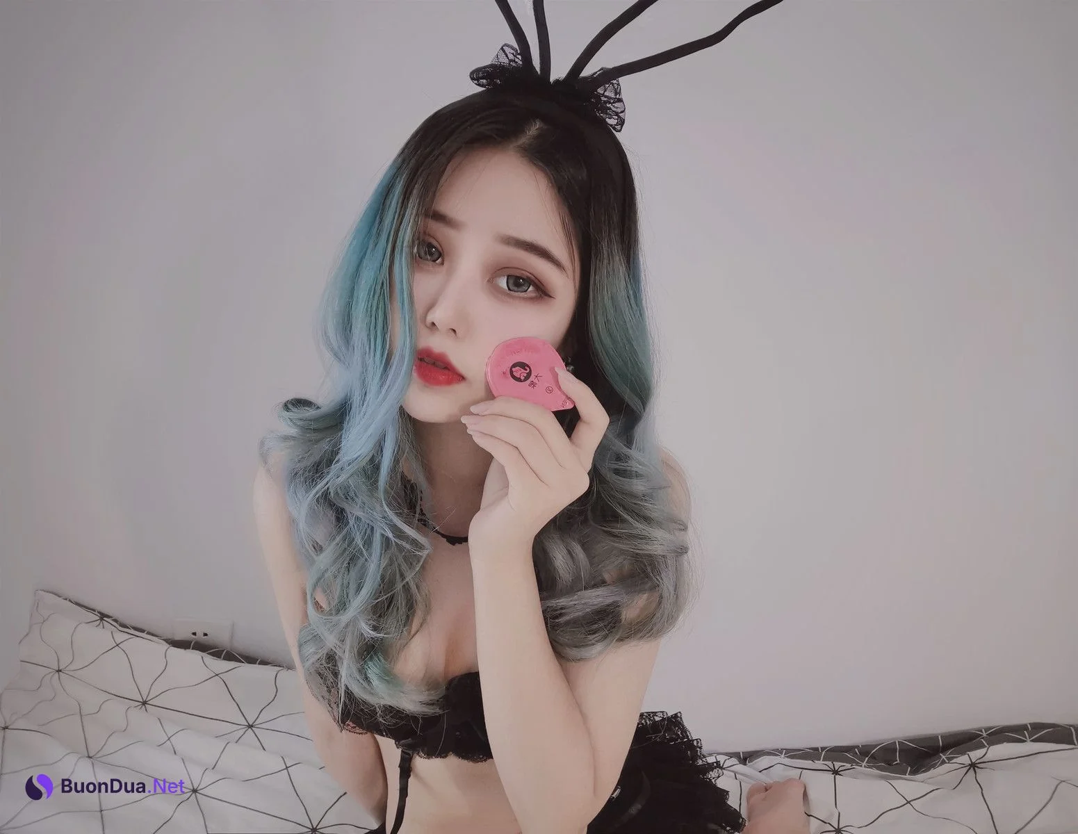 Cosplay eloise软软 小粉盒黑兔子 - Photo 2