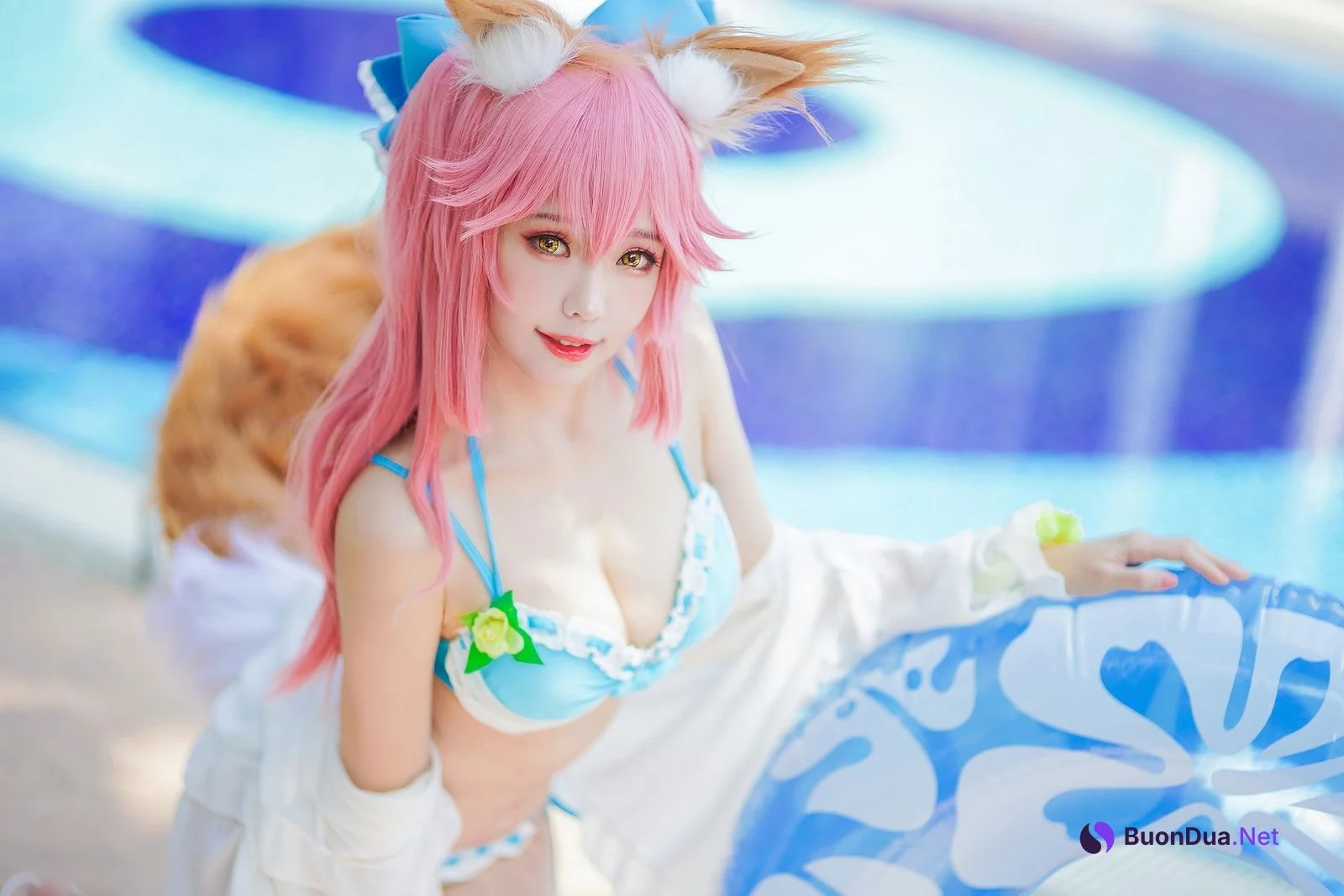 Cosplay ElyEE子 玉藻前泳池 - 写真 10