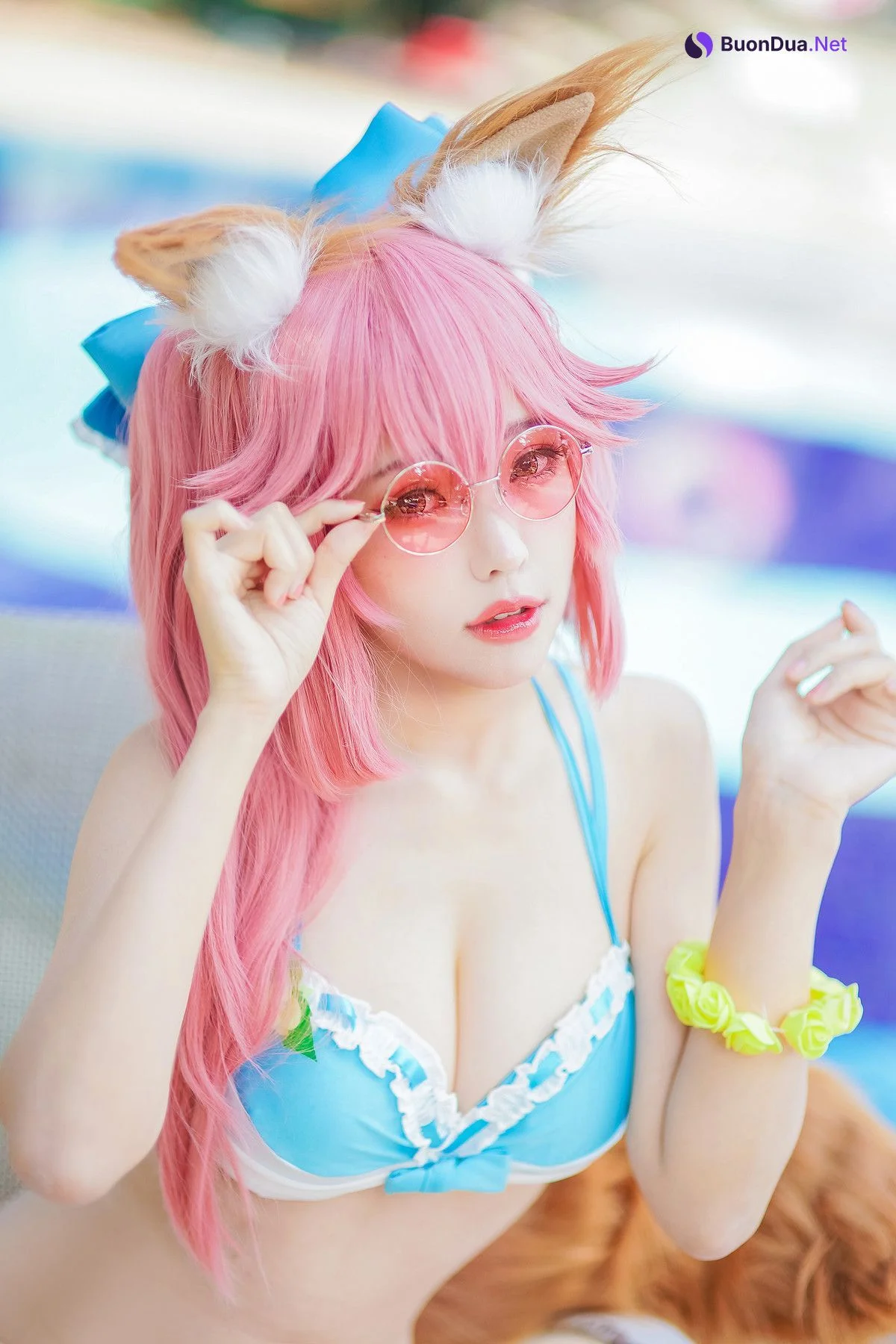 Cosplay ElyEE子 玉藻前泳池 - 写真 11