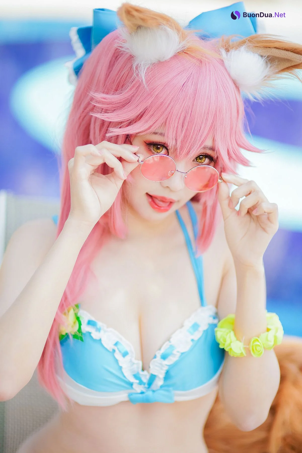 Cosplay ElyEE子 玉藻前泳池 - 写真 12