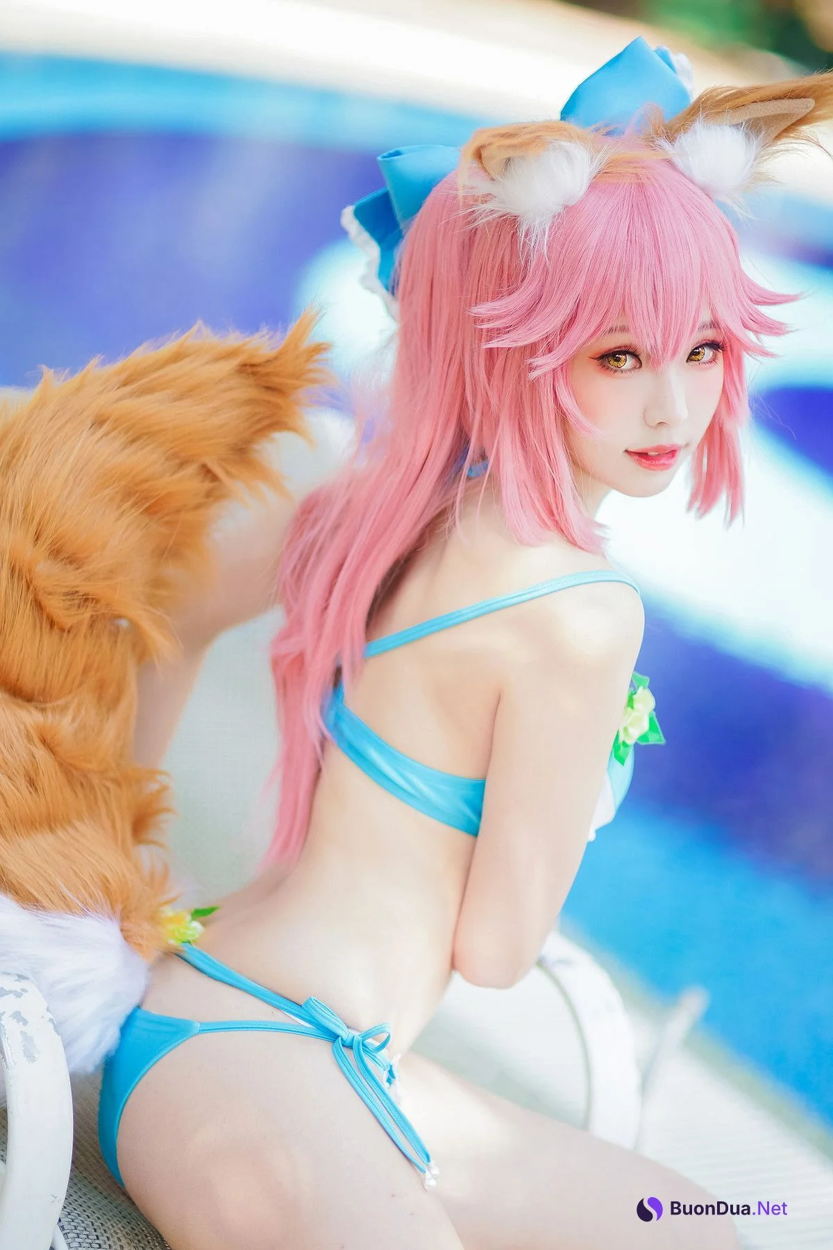 Cosplay ElyEE子 玉藻前泳池 - 写真 14
