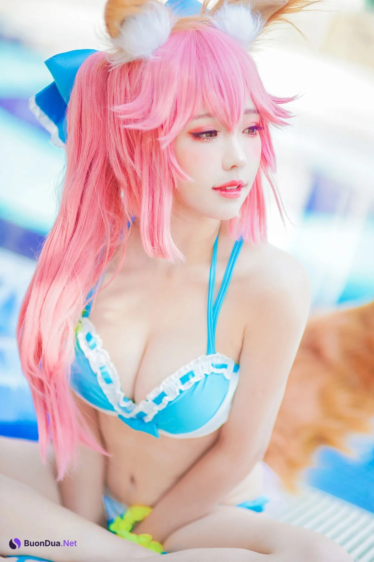 Cosplay ElyEE子 玉藻前泳池 - 写真 19