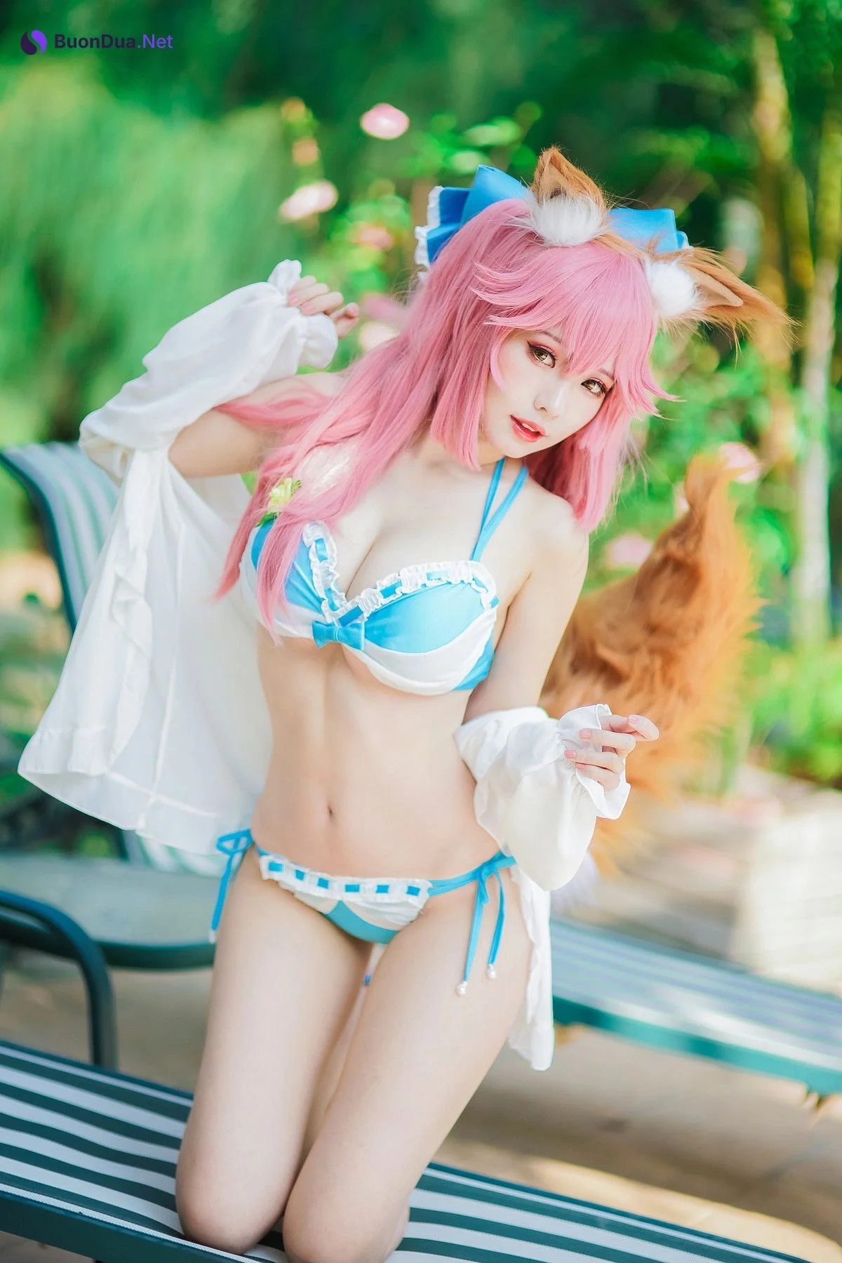 Cosplay ElyEE子 玉藻前泳池 - 写真 4