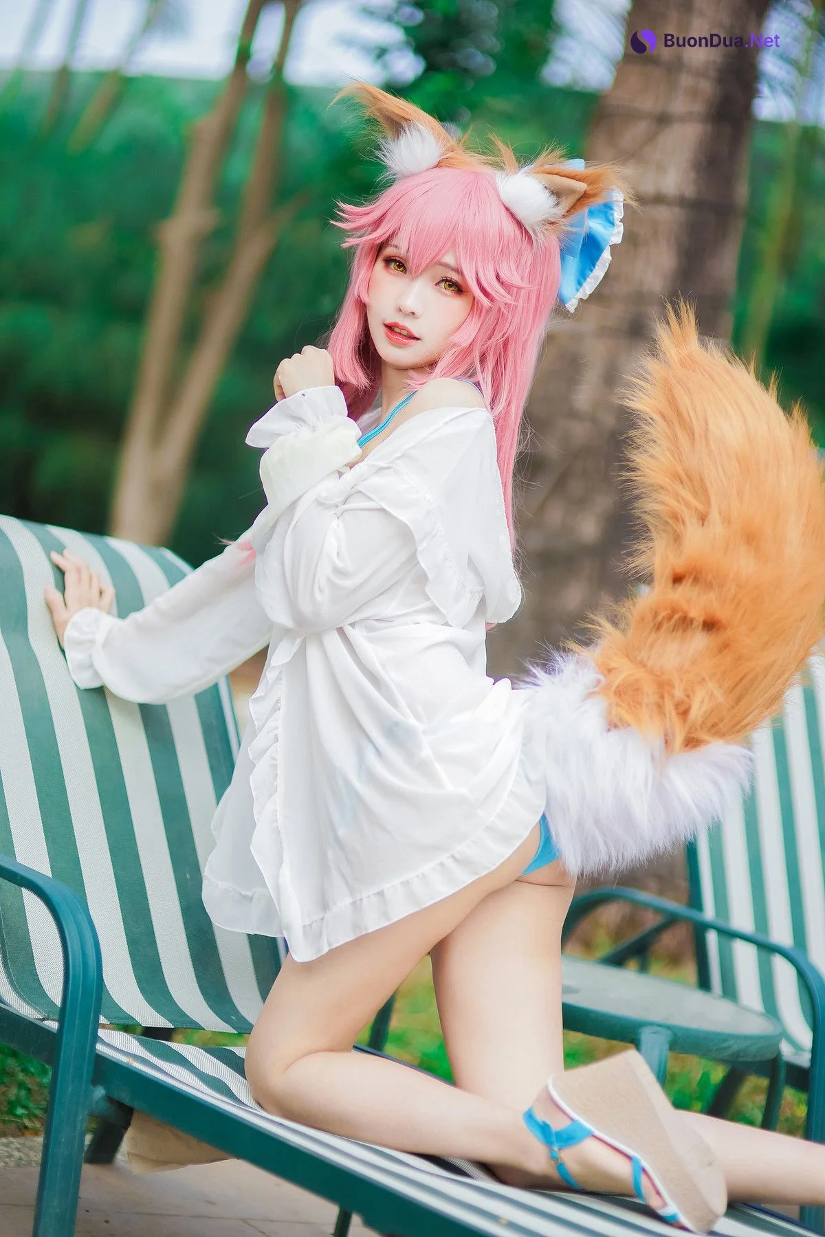 Cosplay ElyEE子 玉藻前泳池 - 写真 5