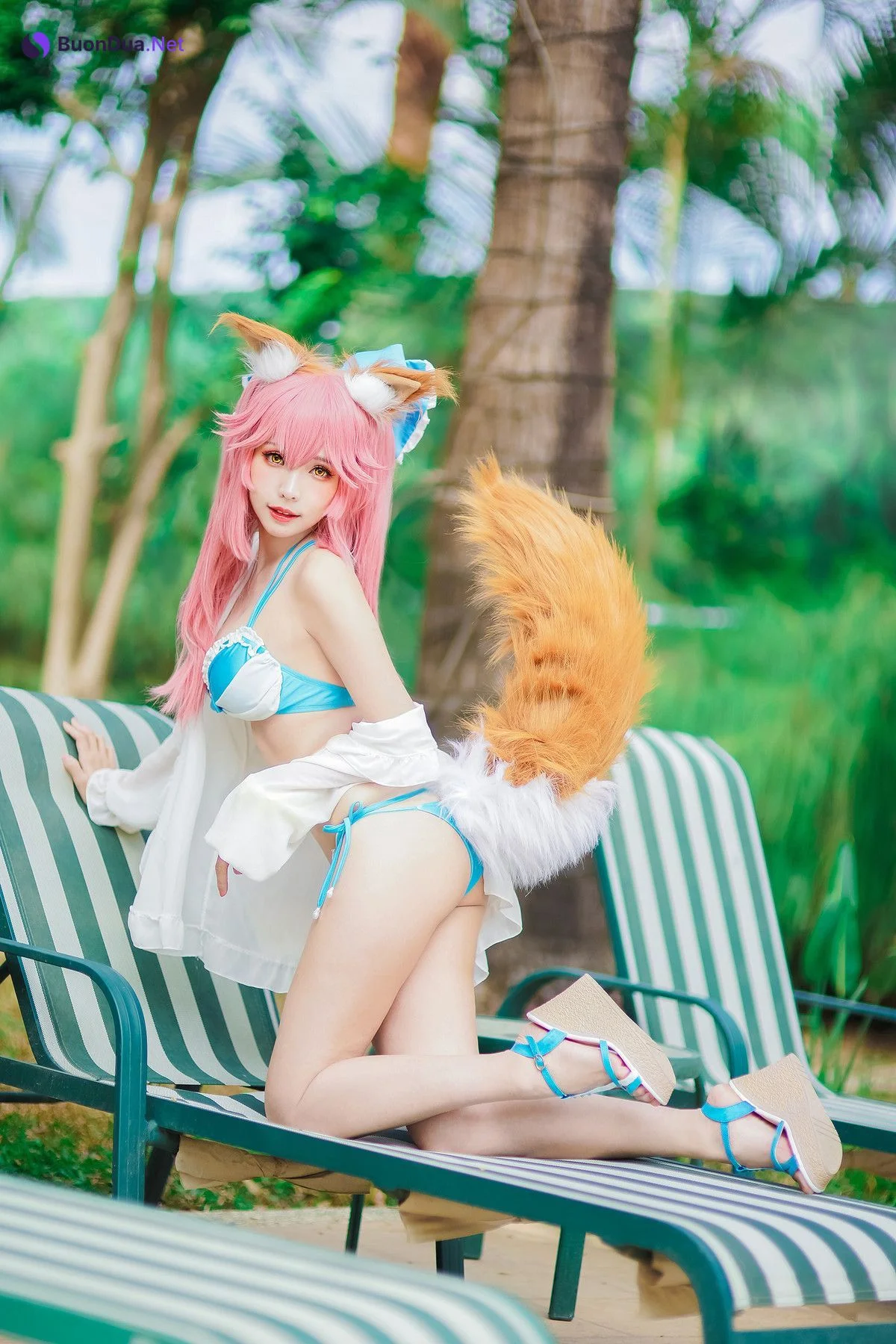 Cosplay ElyEE子 玉藻前泳池 - 写真 6