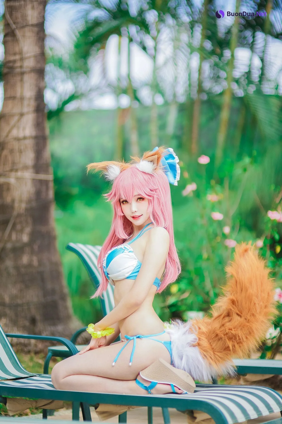 Cosplay ElyEE子 玉藻前泳池 - 写真 7