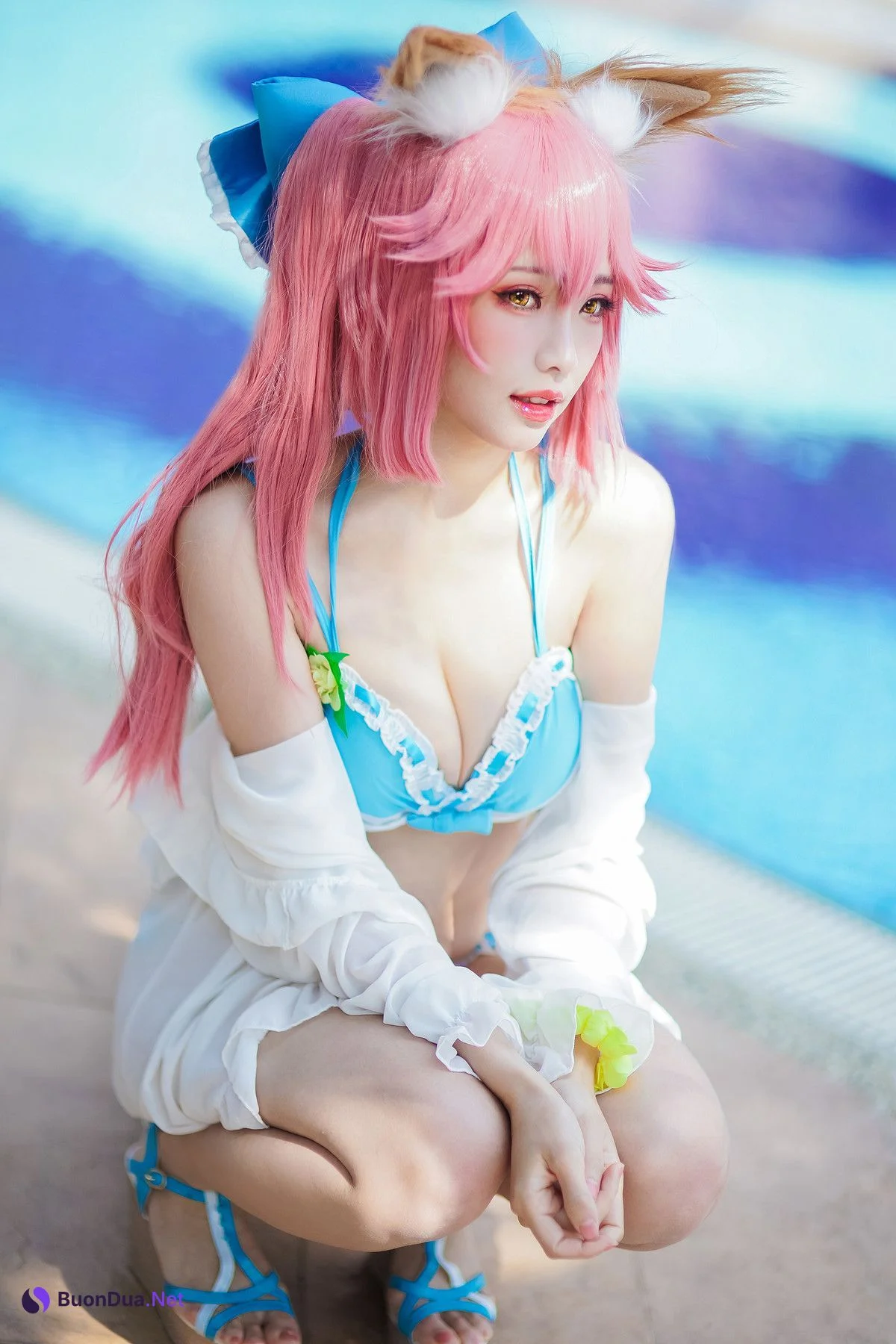 Cosplay ElyEE子 玉藻前泳池 - 写真 8
