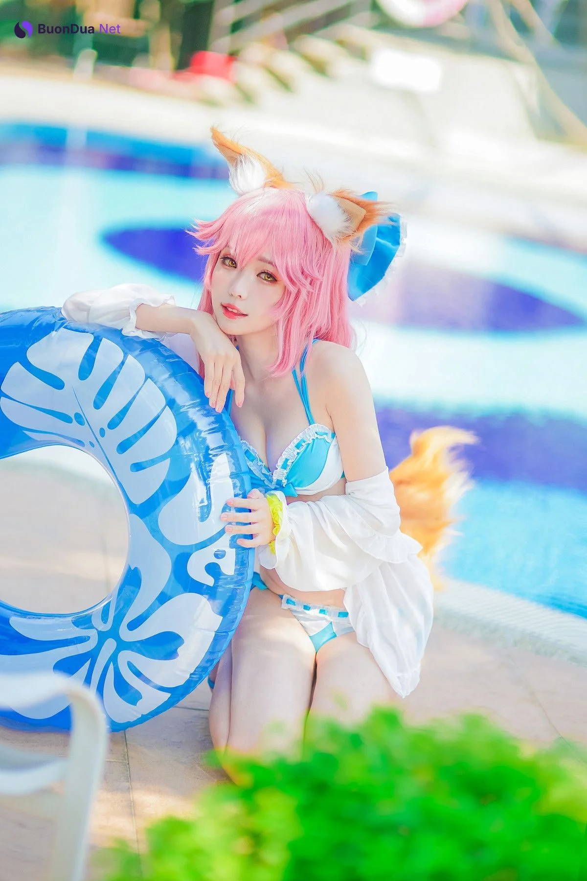 Cosplay ElyEE子 玉藻前泳池 - 写真 9