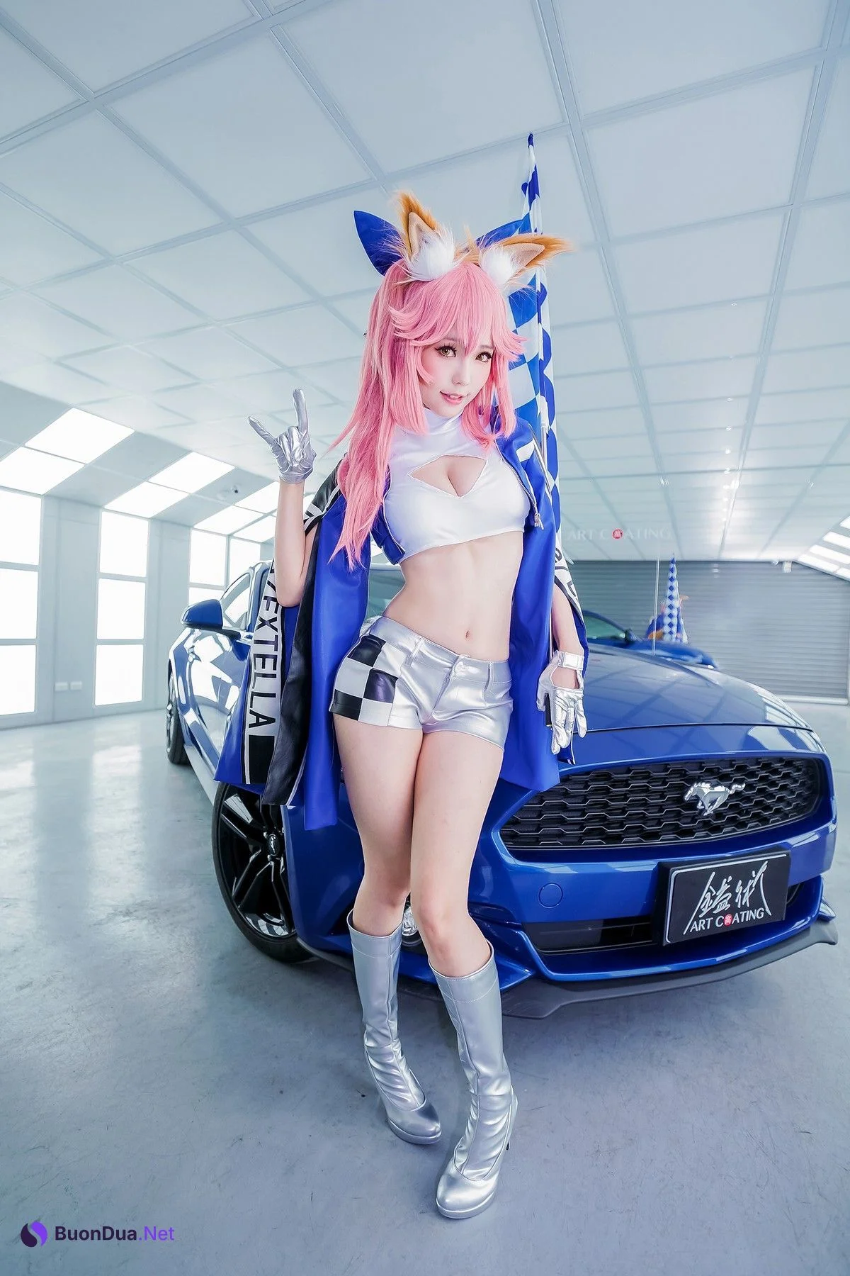 Cosplay ElyEE子 玉藻前赛车 - Photo 12
