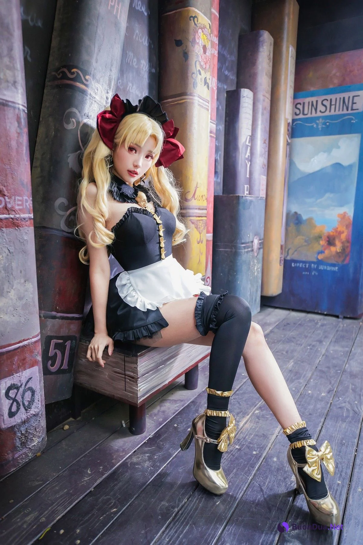 Cosplay ElyEE子 远坂凛 女仆 - 写真 13