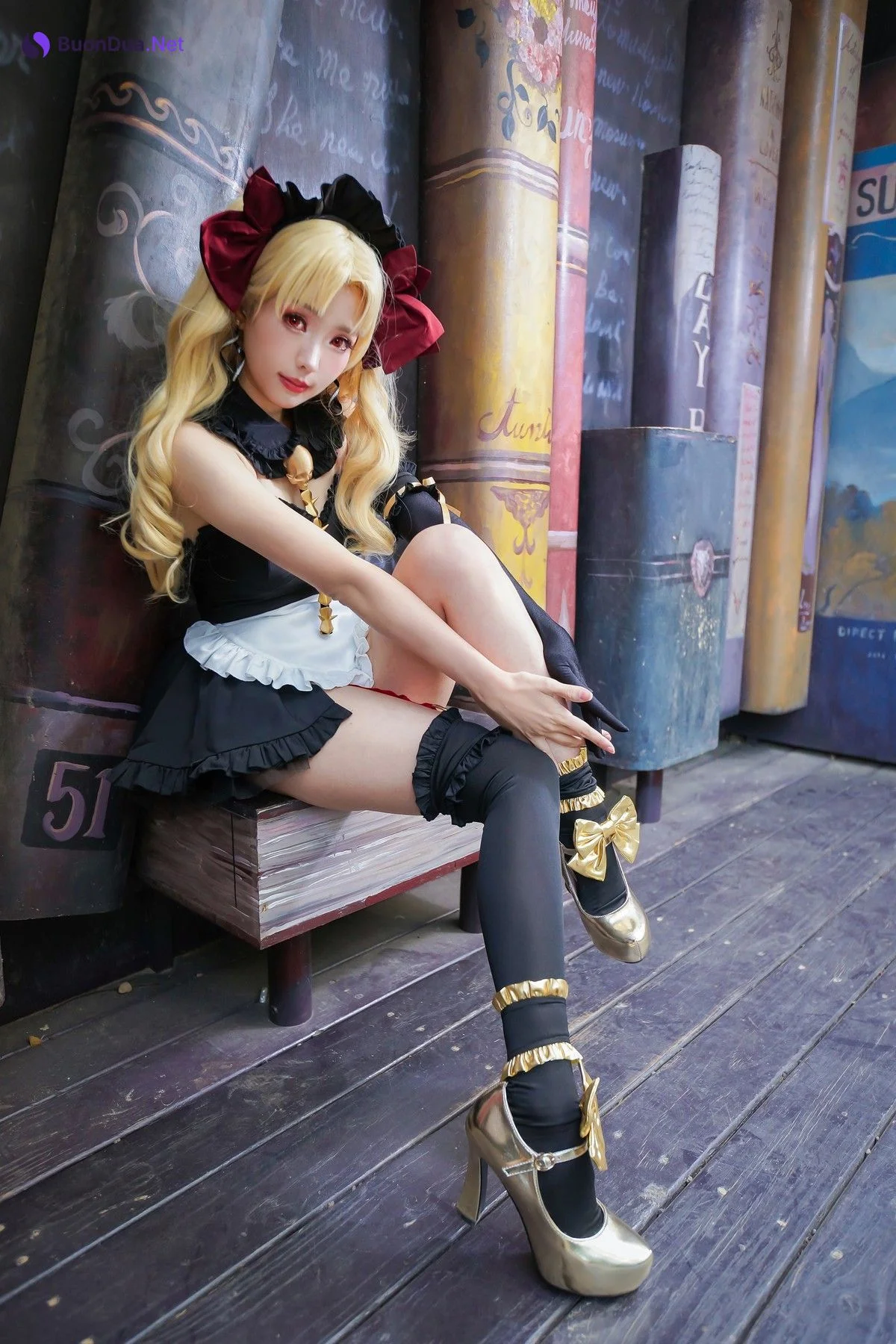 Cosplay ElyEE子 远坂凛 女仆 - 写真 14