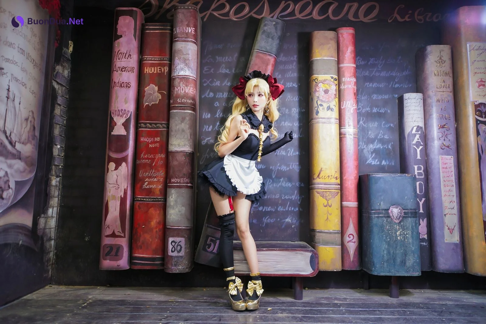 Cosplay ElyEE子 远坂凛 女仆 - 写真 17