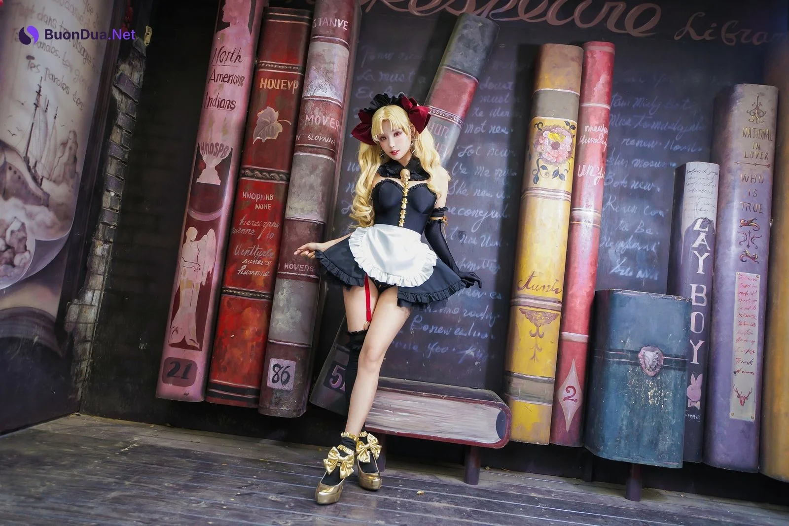 Cosplay ElyEE子 远坂凛 女仆 - 写真 19