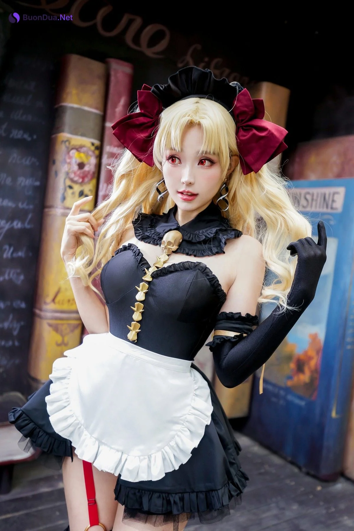 Cosplay ElyEE子 远坂凛 女仆 - 写真 2