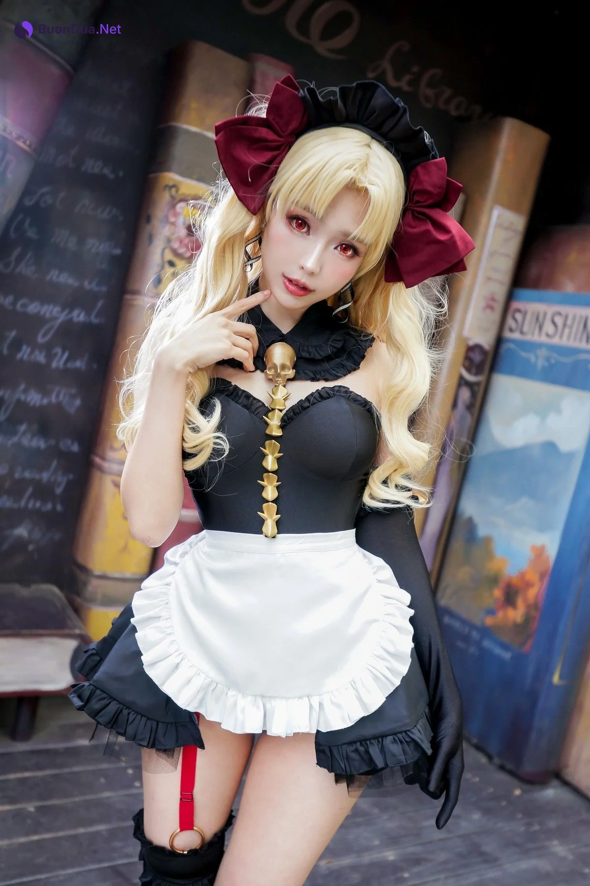 Cosplay ElyEE子 远坂凛 女仆 - 写真 3