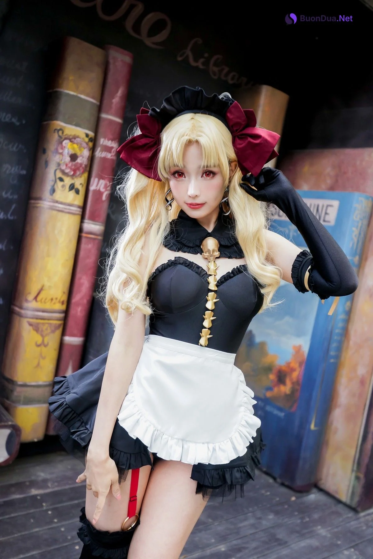 Cosplay ElyEE子 远坂凛 女仆 - 写真 4