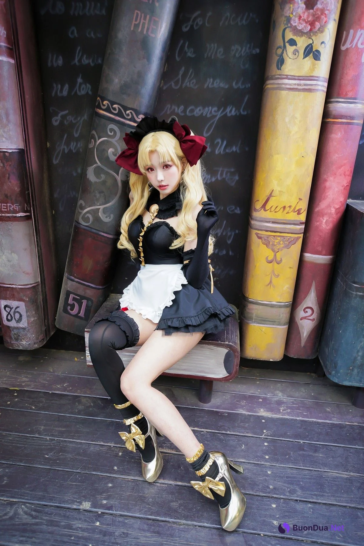 Cosplay ElyEE子 远坂凛 女仆 - 写真 7