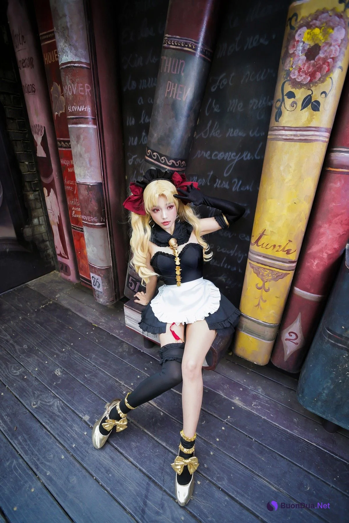 Cosplay ElyEE子 远坂凛 女仆 - 写真 8