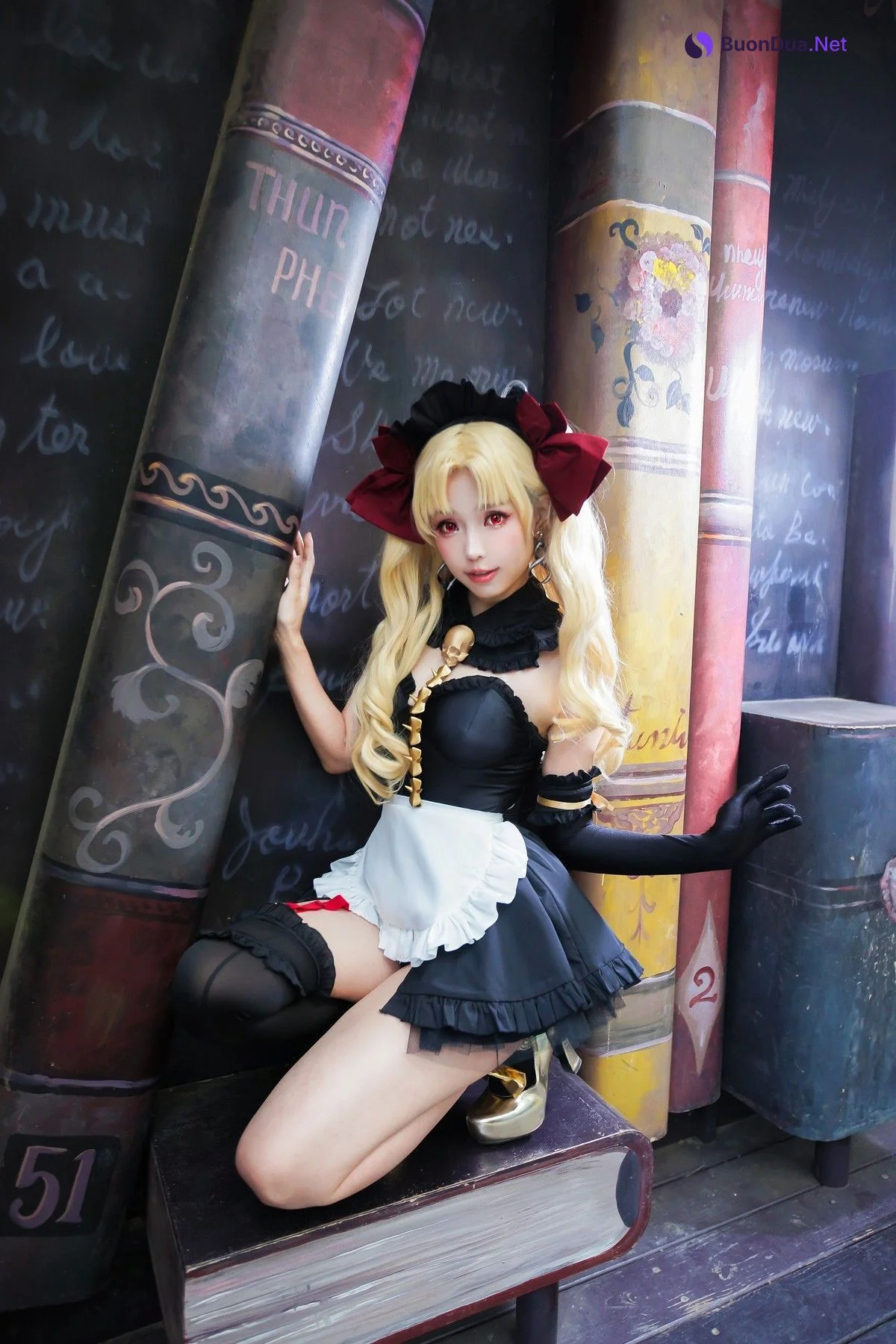 Cosplay ElyEE子 远坂凛 女仆 - 写真 9