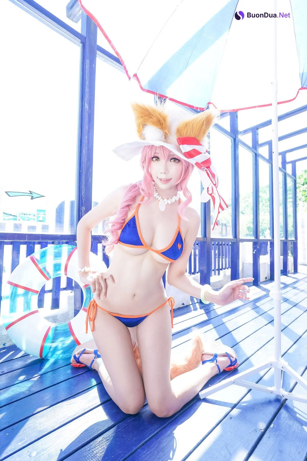 Cosplay ElyEE子 玉藻前泳装 - 사진 10