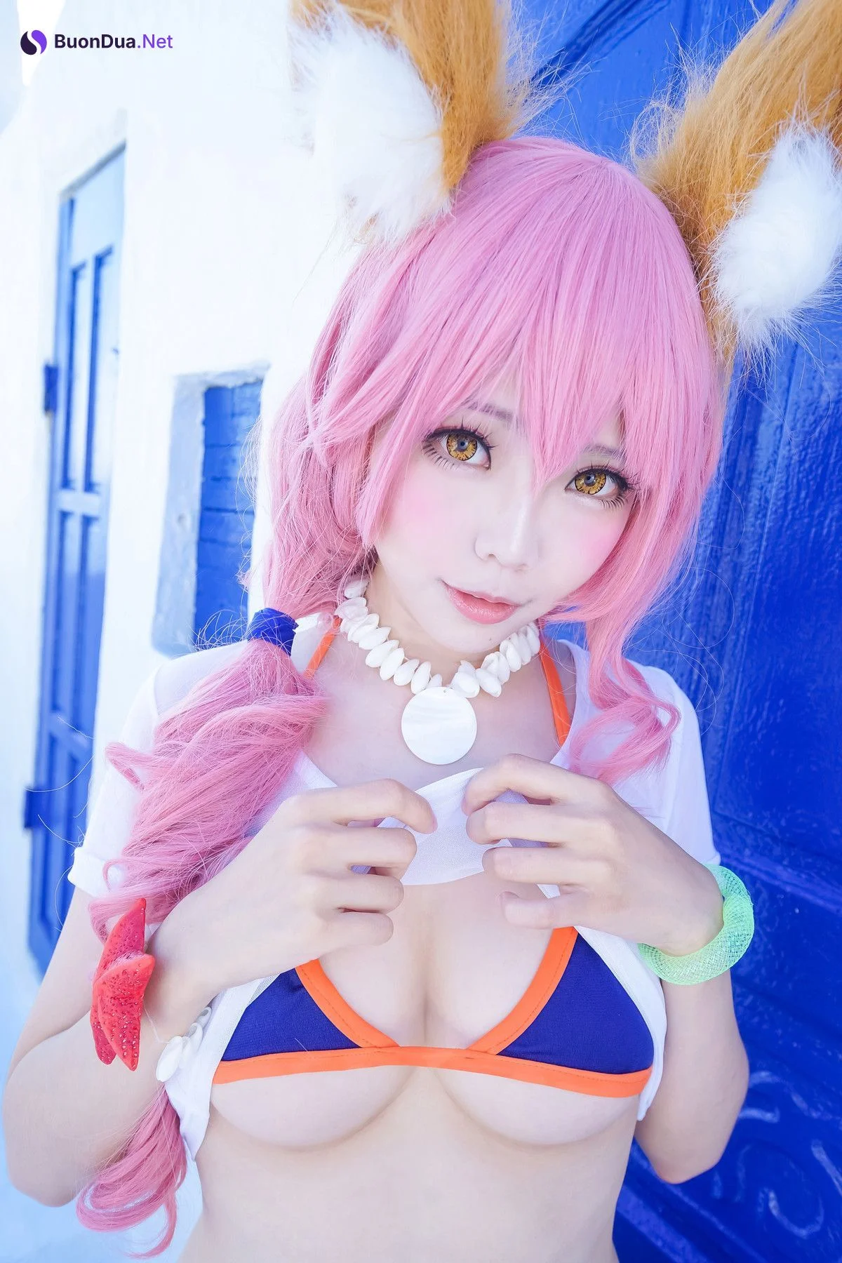 Cosplay ElyEE子 玉藻前泳装 - 사진 16