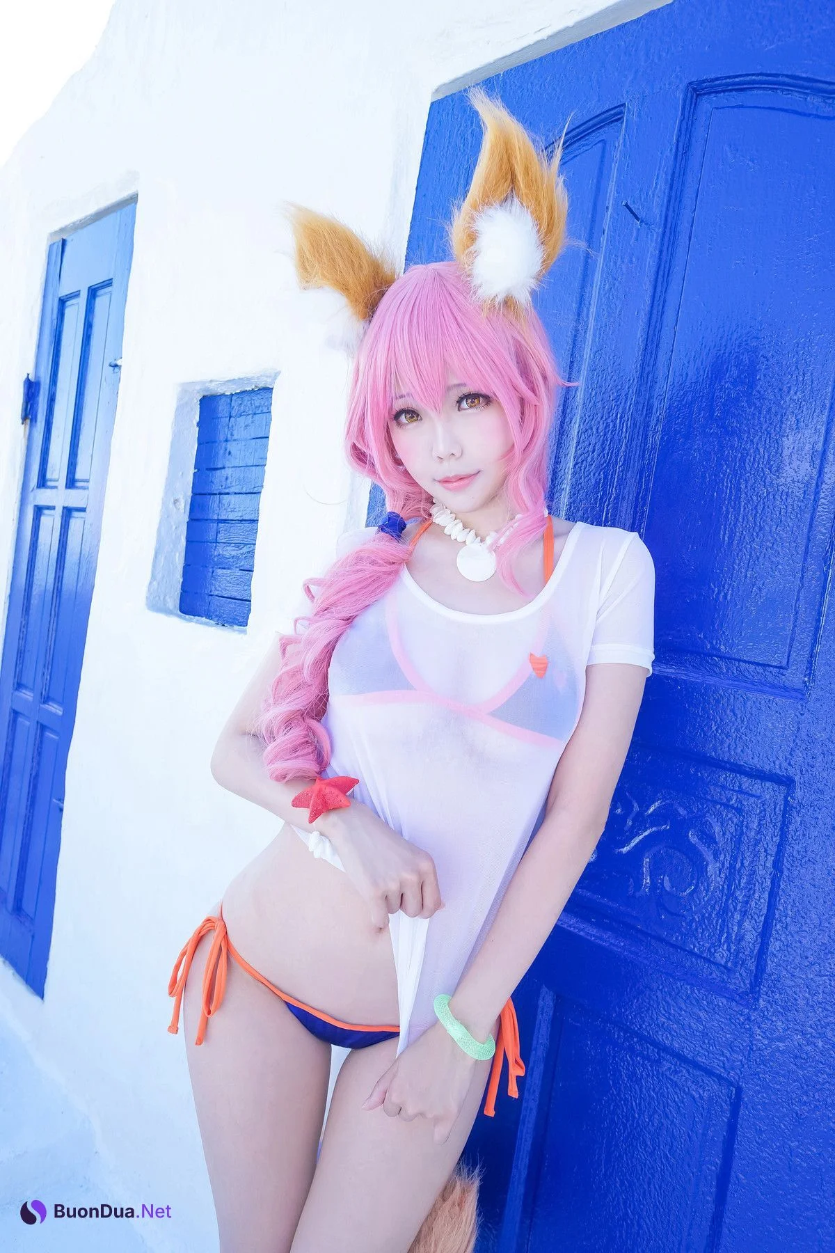 Cosplay ElyEE子 玉藻前泳装 - 사진 17