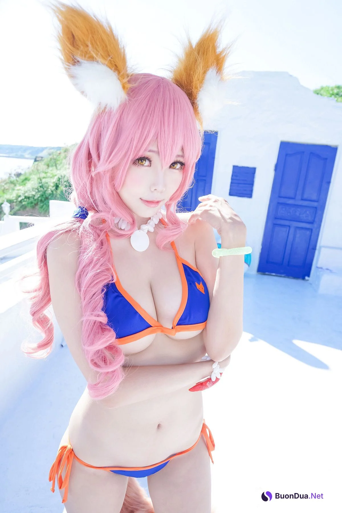 Cosplay ElyEE子 玉藻前泳装 - 사진 3