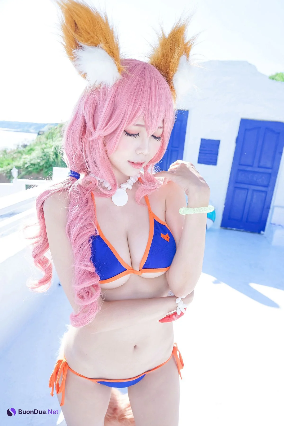 Cosplay ElyEE子 玉藻前泳装 - 사진 4