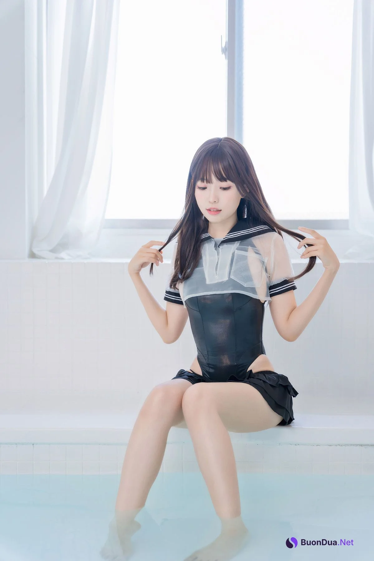 Cosplay ElyEE子 Racing Swimsuit 競泳水手服 Set.01 - รูปภาพ 12