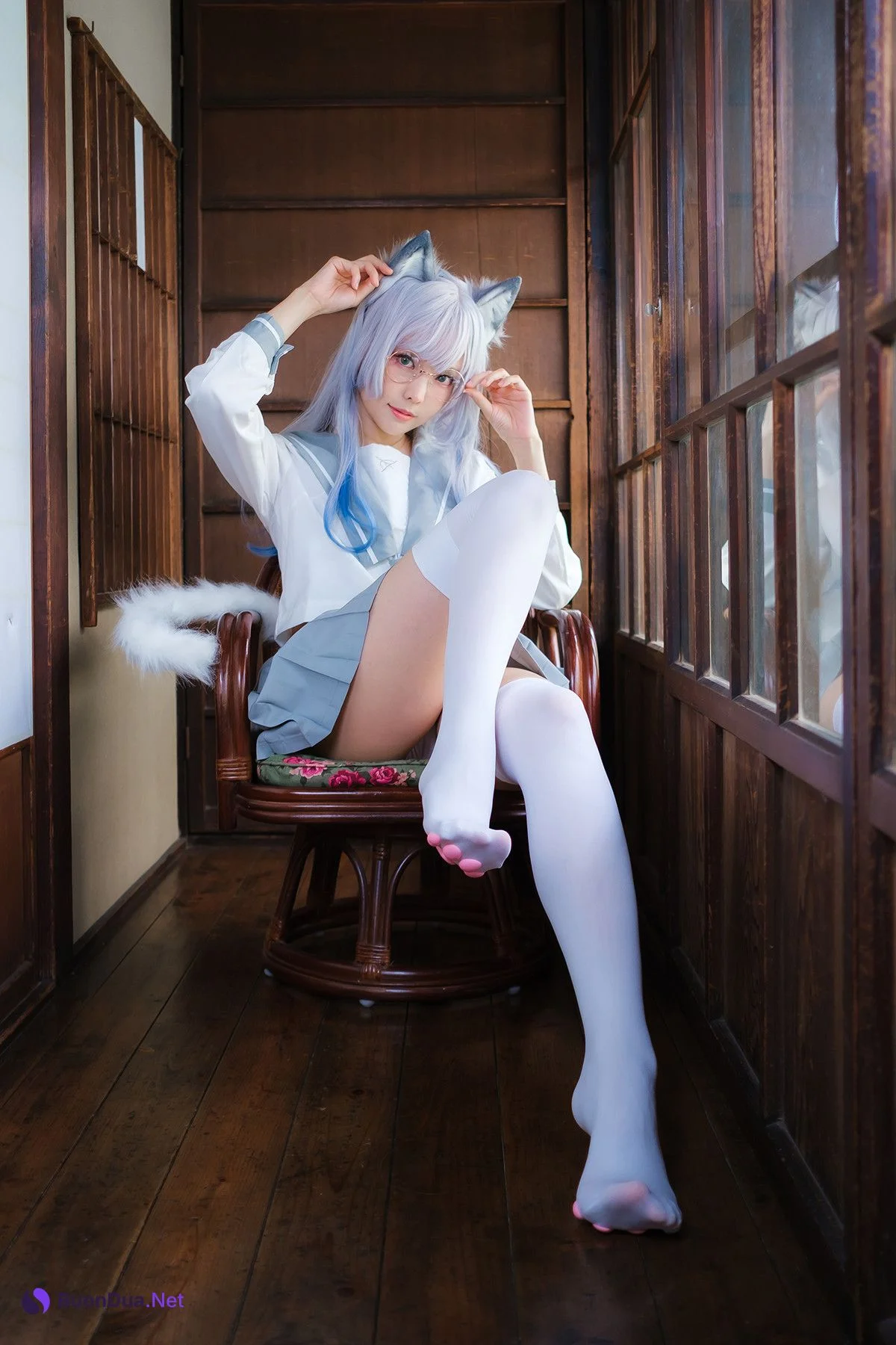 Cosplay ElyEE子 Veranda White Cat緣廊白貓 - Photo 17