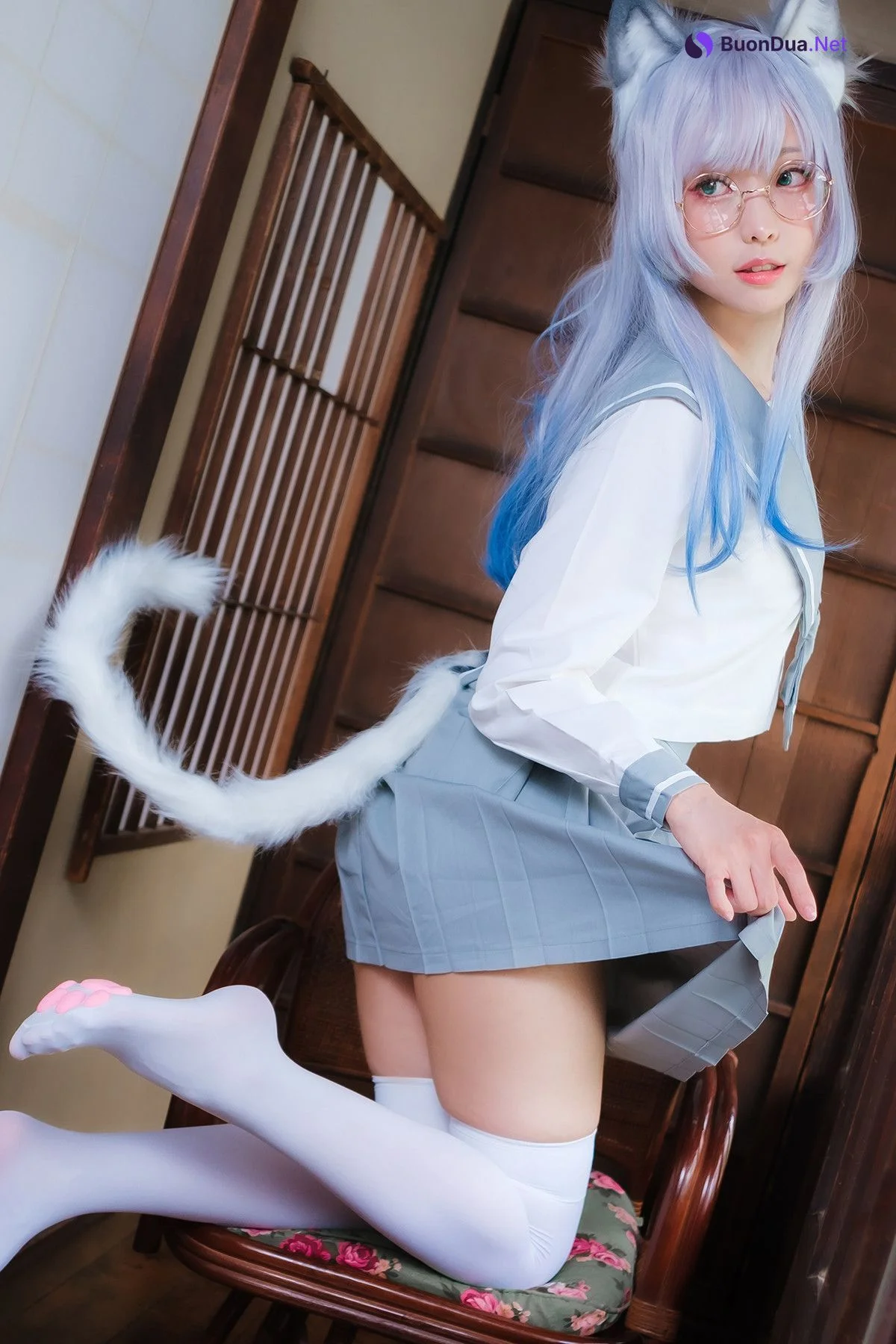 Cosplay ElyEE子 Veranda White Cat緣廊白貓 - Photo 19