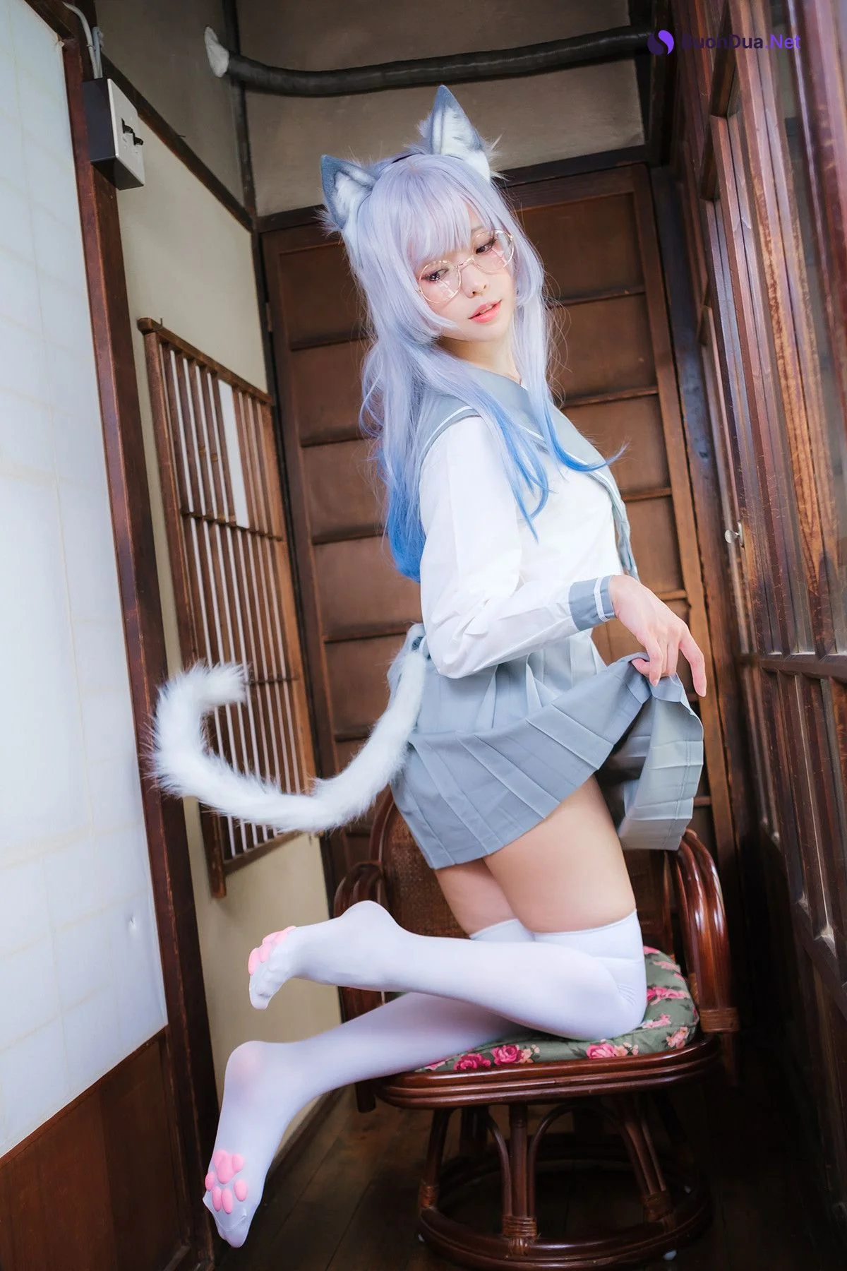 Cosplay ElyEE子 Veranda White Cat緣廊白貓 - Photo 20
